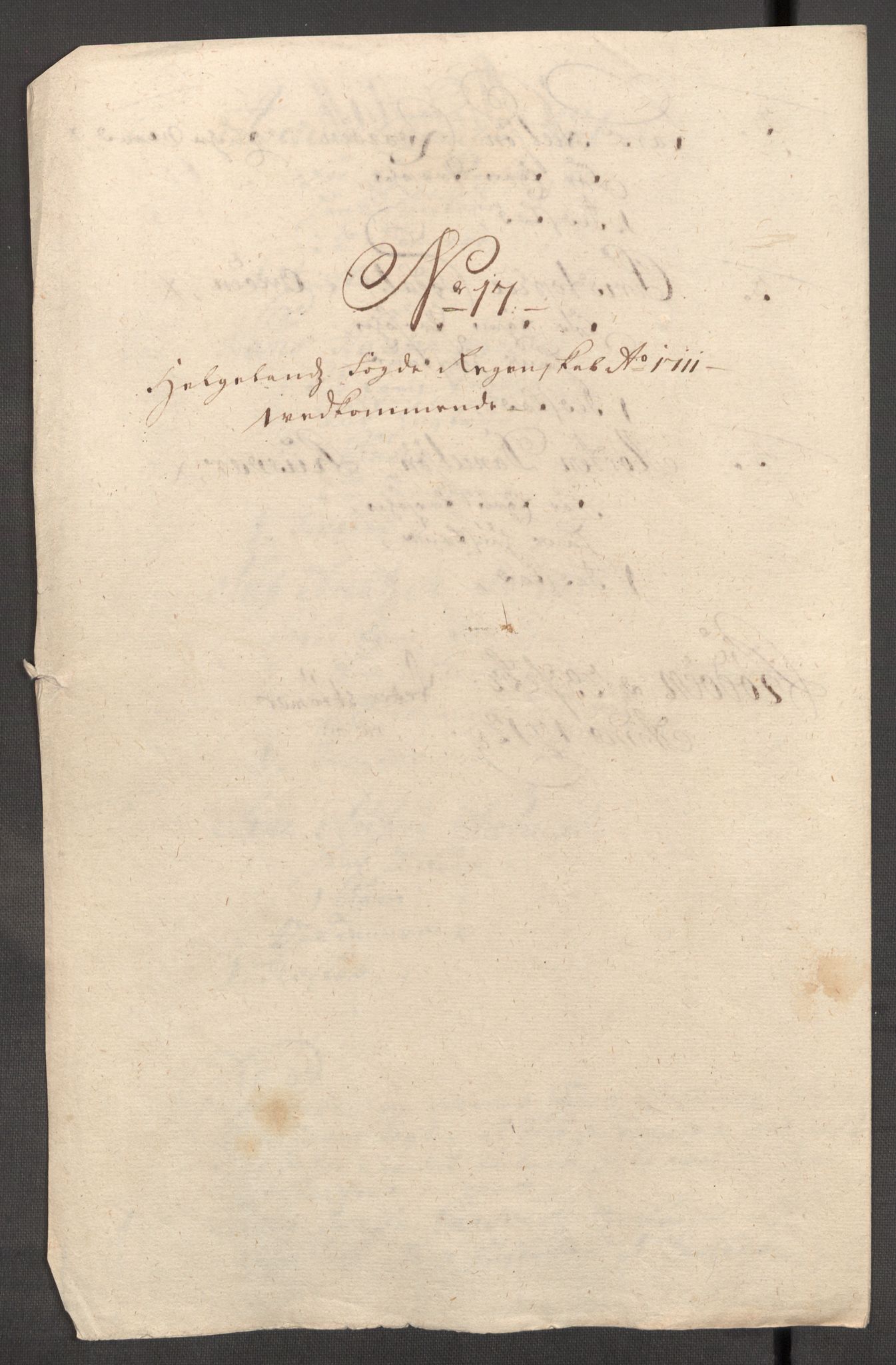 Rentekammeret inntil 1814, Reviderte regnskaper, Fogderegnskap, AV/RA-EA-4092/R65/L4511: Fogderegnskap Helgeland, 1710-1711, s. 365