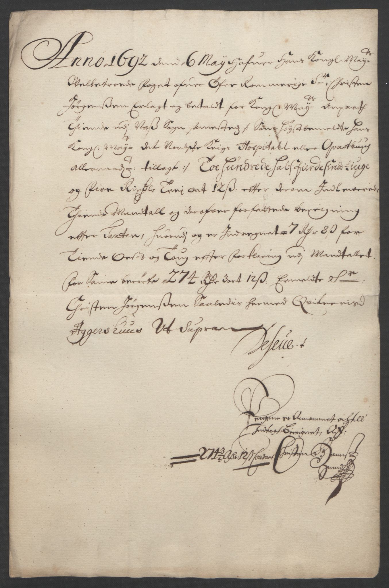 Rentekammeret inntil 1814, Reviderte regnskaper, Fogderegnskap, RA/EA-4092/R12/L0703: Fogderegnskap Øvre Romerike, 1691, s. 286