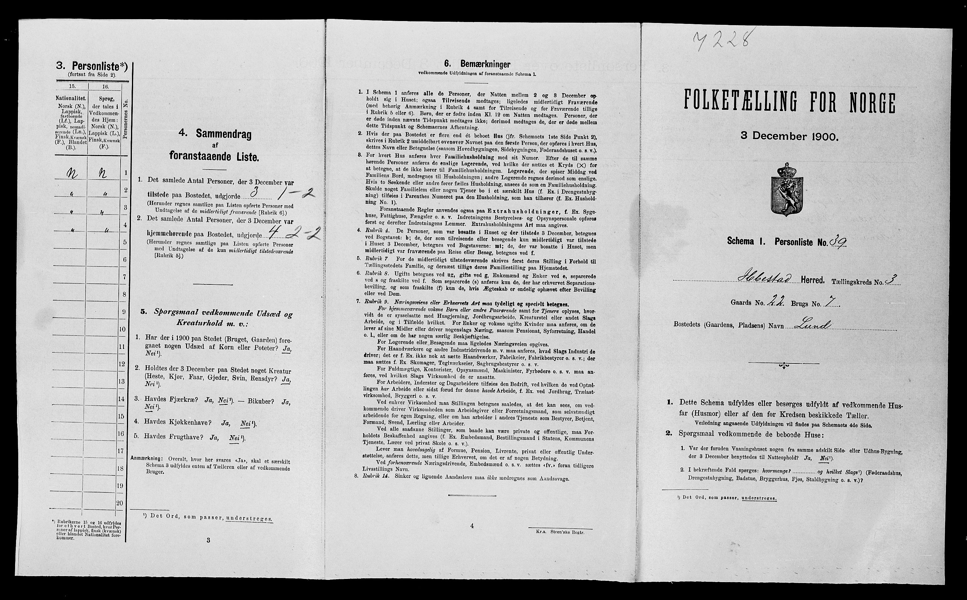 SATØ, Folketelling 1900 for 1917 Ibestad herred, 1900, s. 538