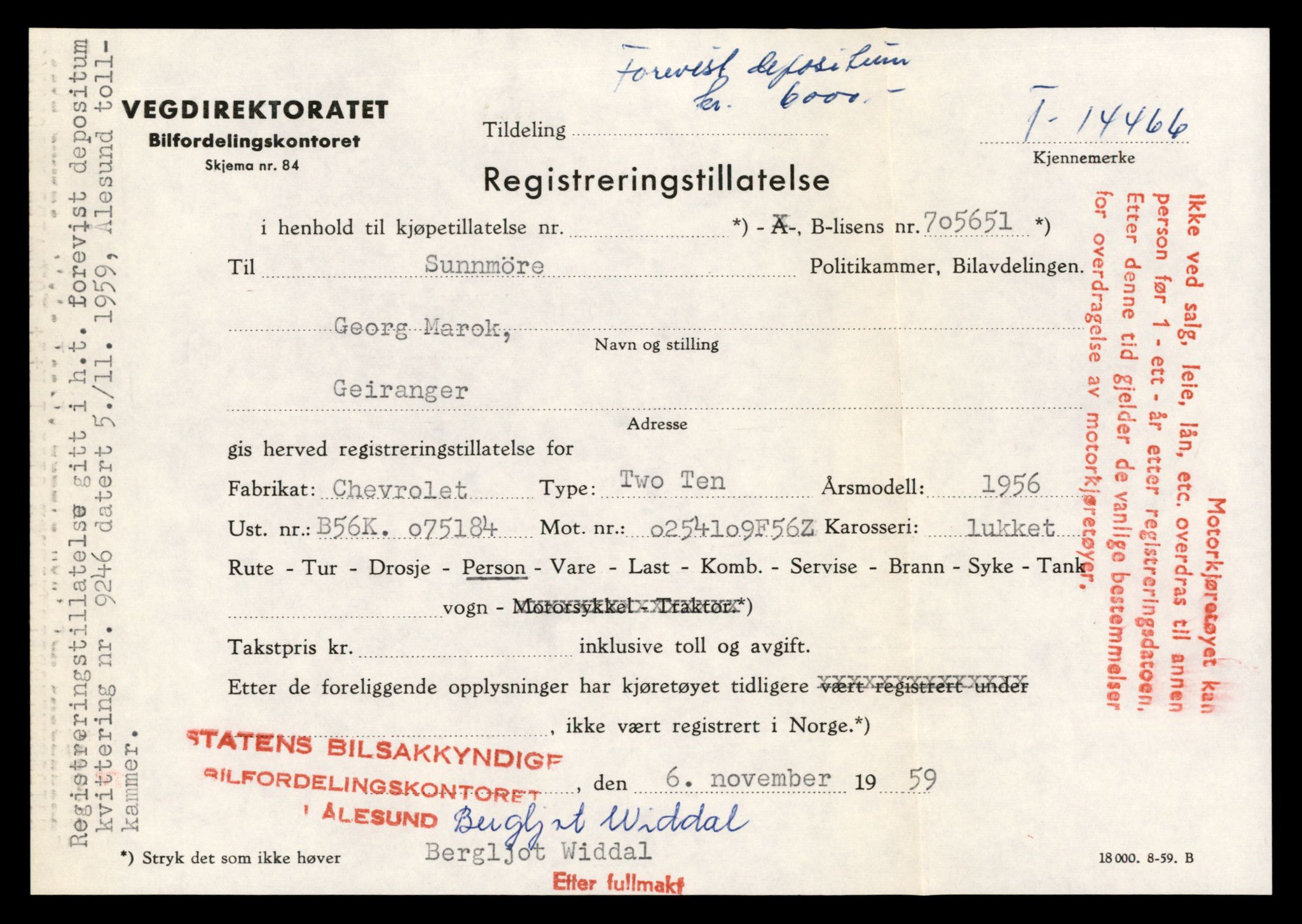 Møre og Romsdal vegkontor - Ålesund trafikkstasjon, AV/SAT-A-4099/F/Fe/L0046: Registreringskort for kjøretøy T 14445 - T 14579, 1927-1998