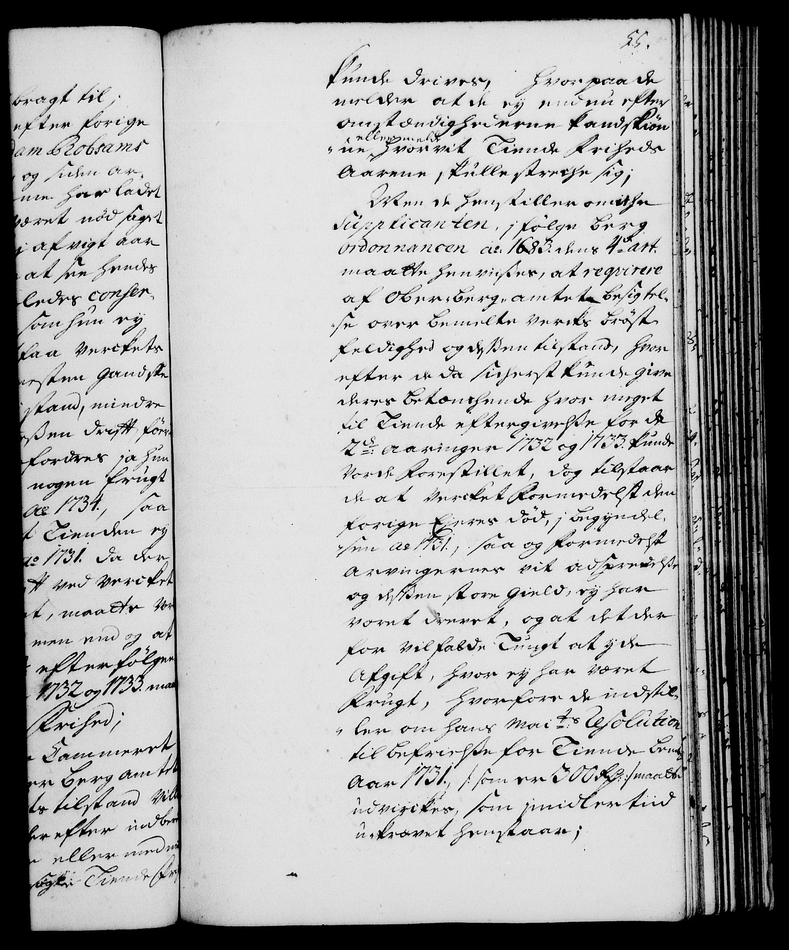 Rentekammeret, Kammerkanselliet, RA/EA-3111/G/Gh/Gha/L0014: Norsk ekstraktmemorialprotokoll. Merket RK 53.59, 1731-1732, s. 55