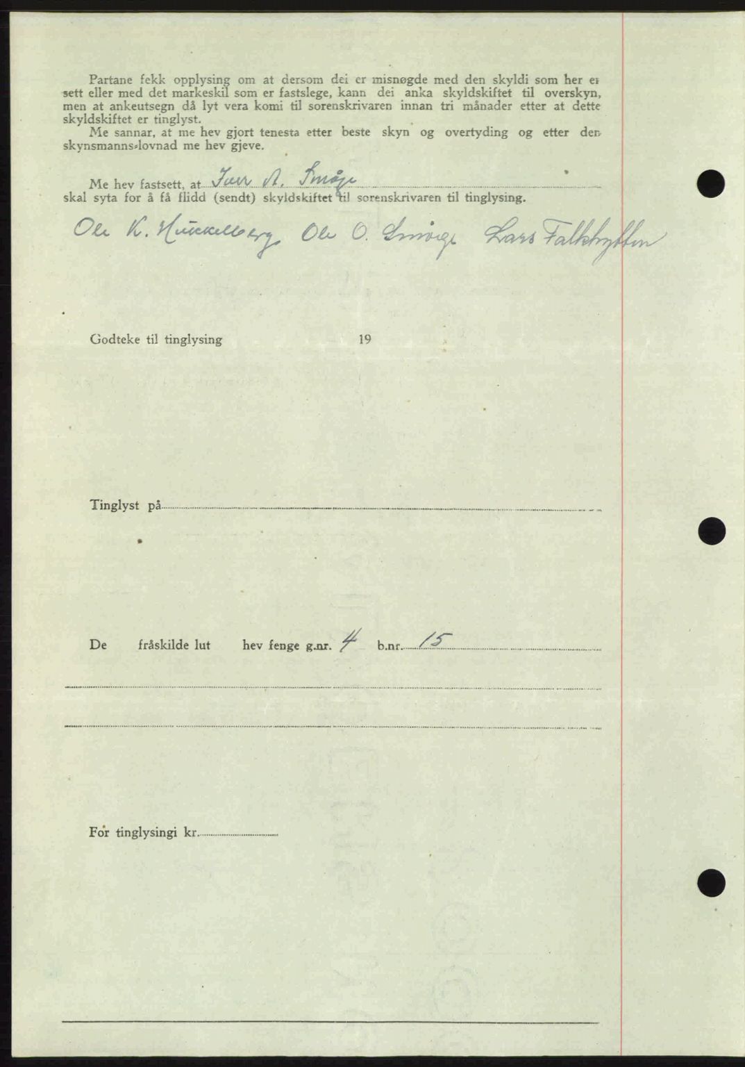 Romsdal sorenskriveri, AV/SAT-A-4149/1/2/2C: Pantebok nr. A23, 1947-1947, Dagboknr: 1471/1947