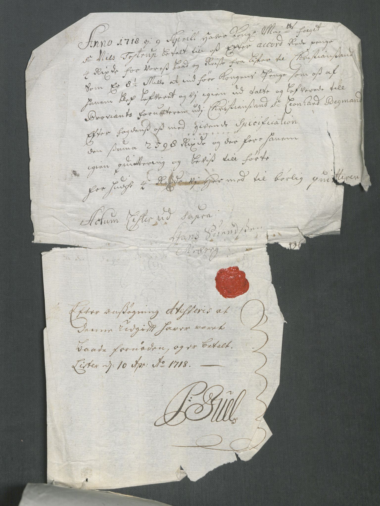 Rentekammeret inntil 1814, Reviderte regnskaper, Fogderegnskap, AV/RA-EA-4092/R43/L2561: Fogderegnskap Lista og Mandal, 1717, s. 496