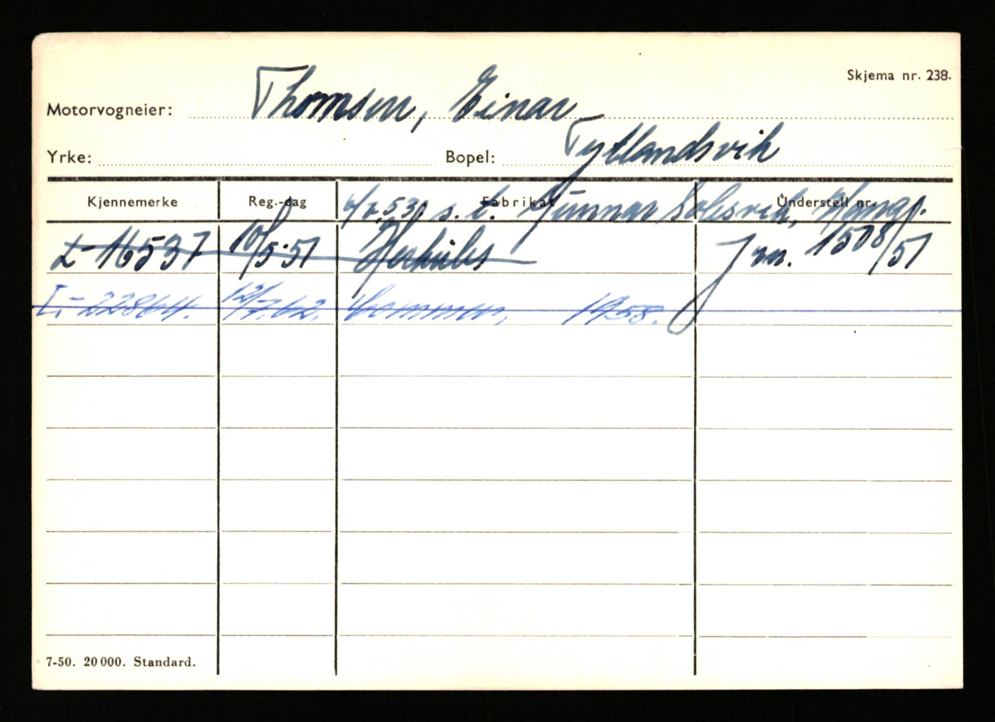 Stavanger trafikkstasjon, AV/SAST-A-101942/0/H/L0038: Sørbø - Tjeltveit, 1930-1971, s. 2221