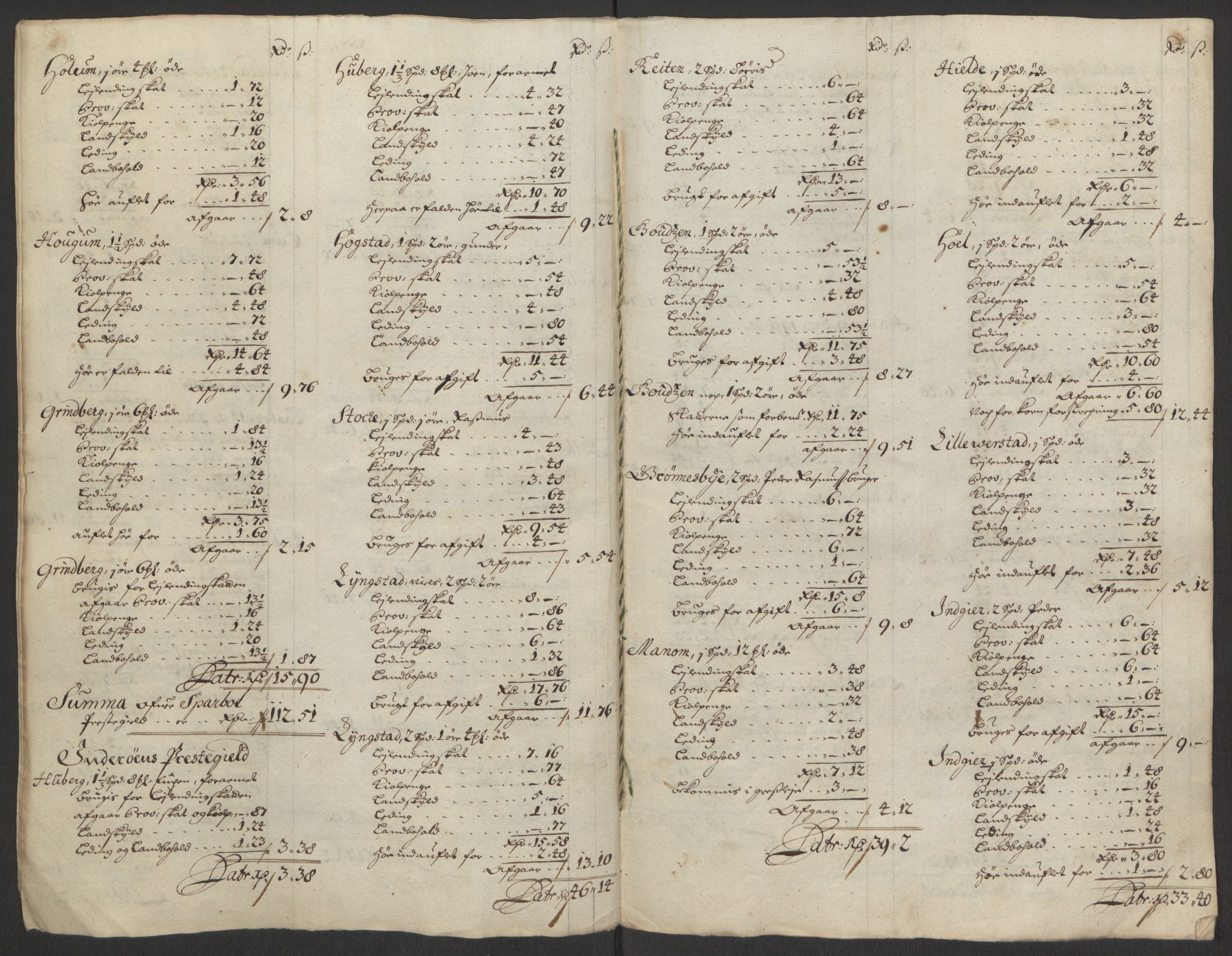 Rentekammeret inntil 1814, Reviderte regnskaper, Fogderegnskap, RA/EA-4092/R63/L4309: Fogderegnskap Inderøy, 1695-1697, s. 535