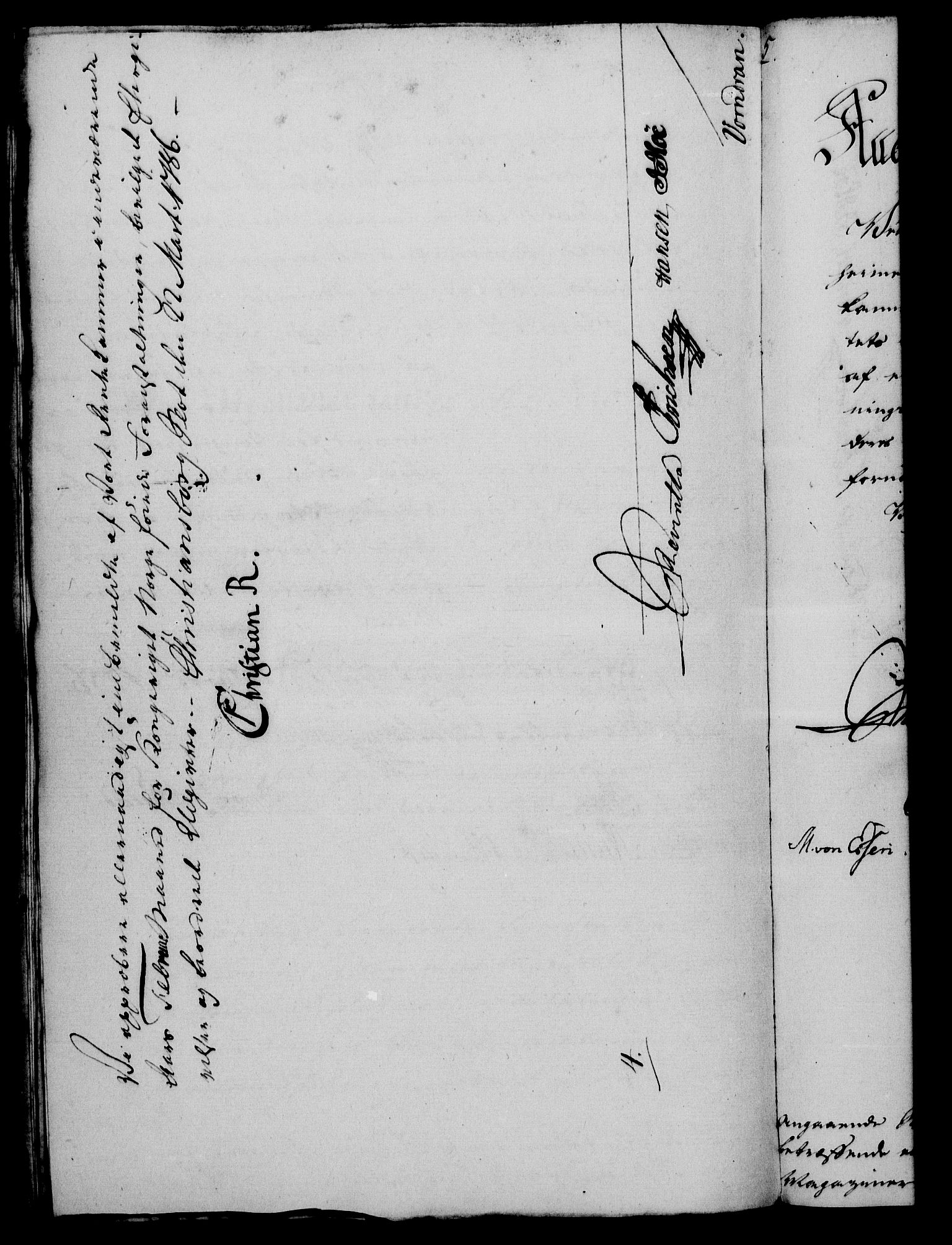 Rentekammeret, Kammerkanselliet, AV/RA-EA-3111/G/Gf/Gfa/L0068: Norsk relasjons- og resolusjonsprotokoll (merket RK 52.68), 1786, s. 244