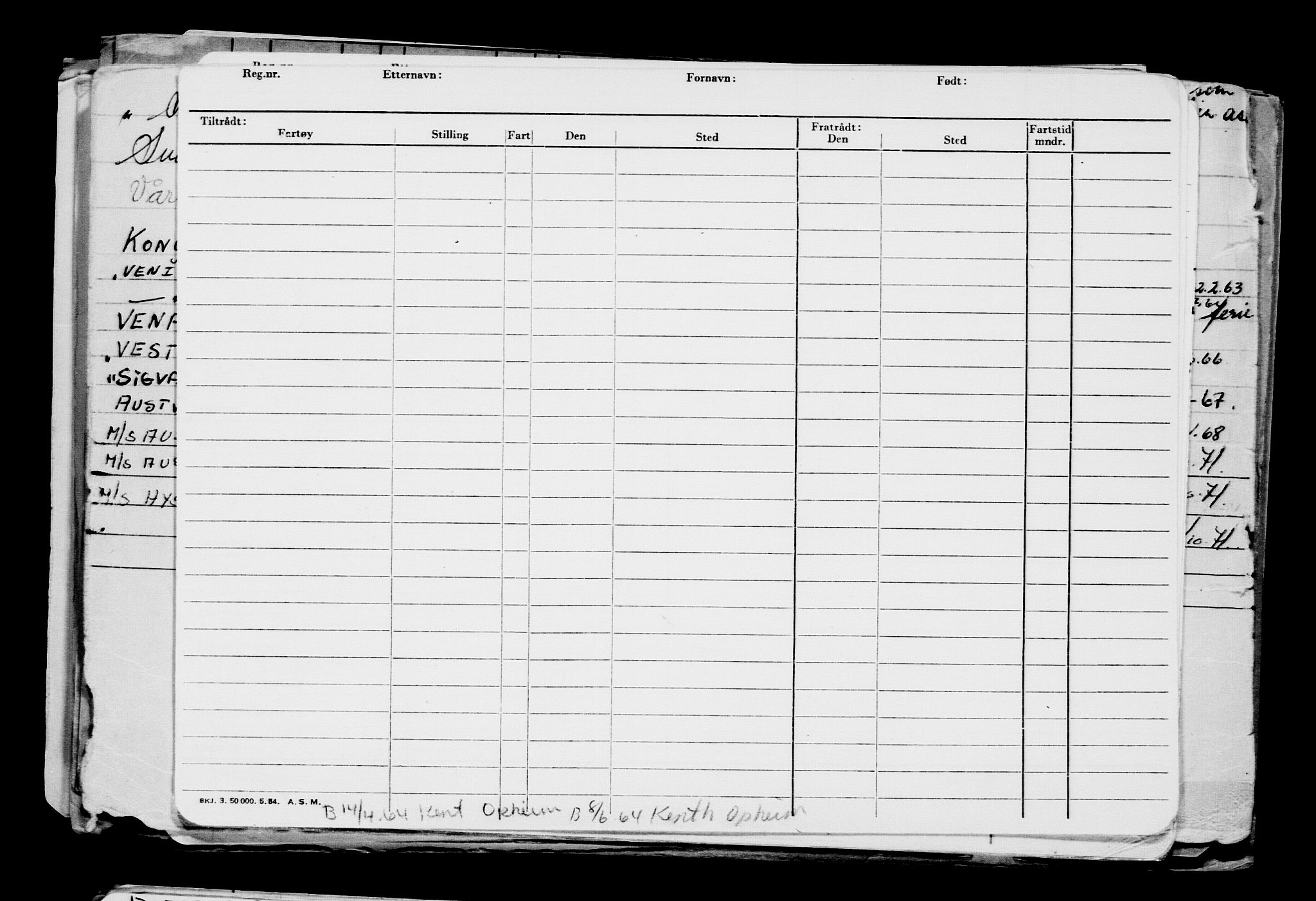 Direktoratet for sjømenn, AV/RA-S-3545/G/Gb/L0204: Hovedkort, 1922, s. 61