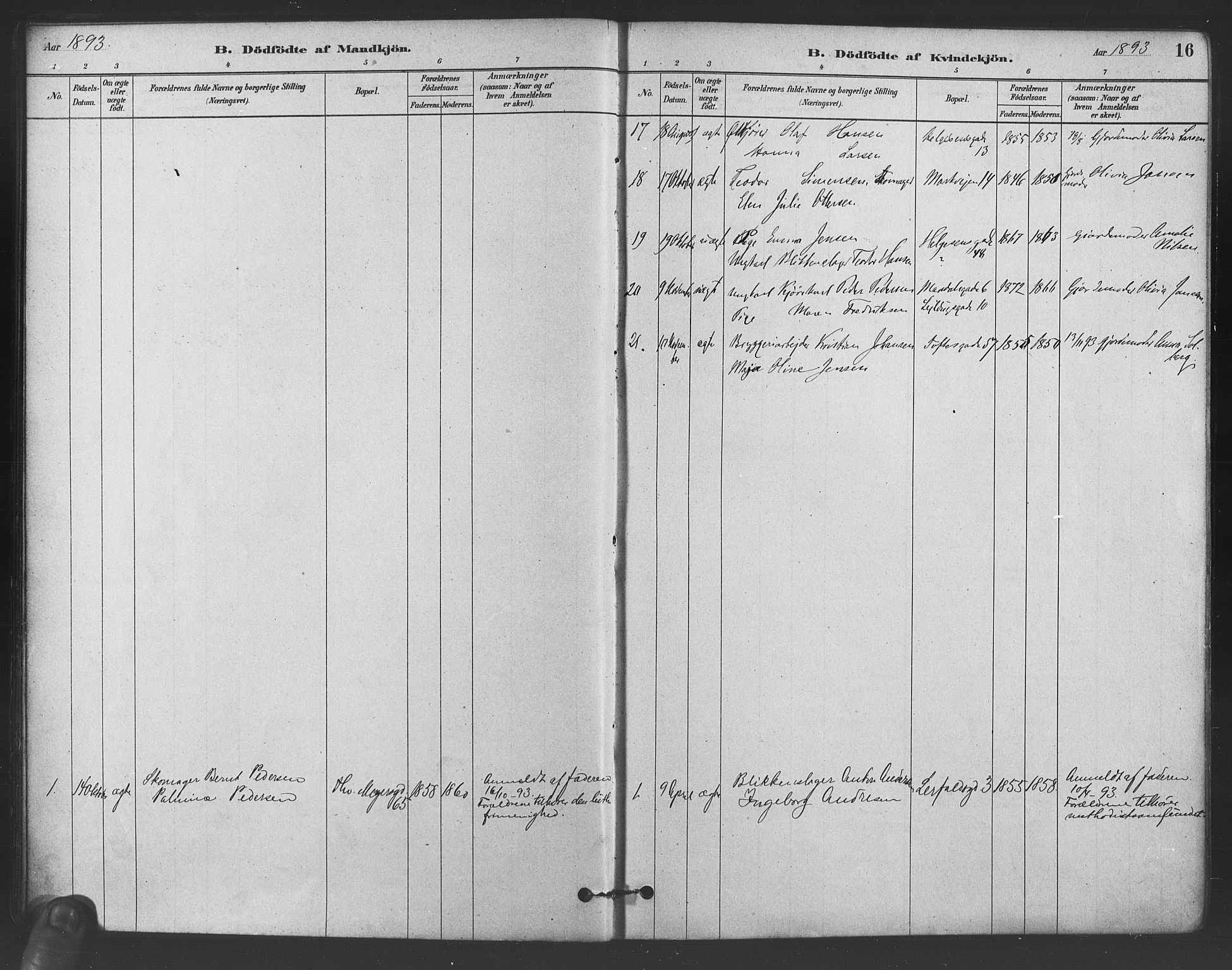 Paulus prestekontor Kirkebøker, AV/SAO-A-10871/F/Fa/L0005: Ministerialbok nr. 5, 1879-1889, s. 16
