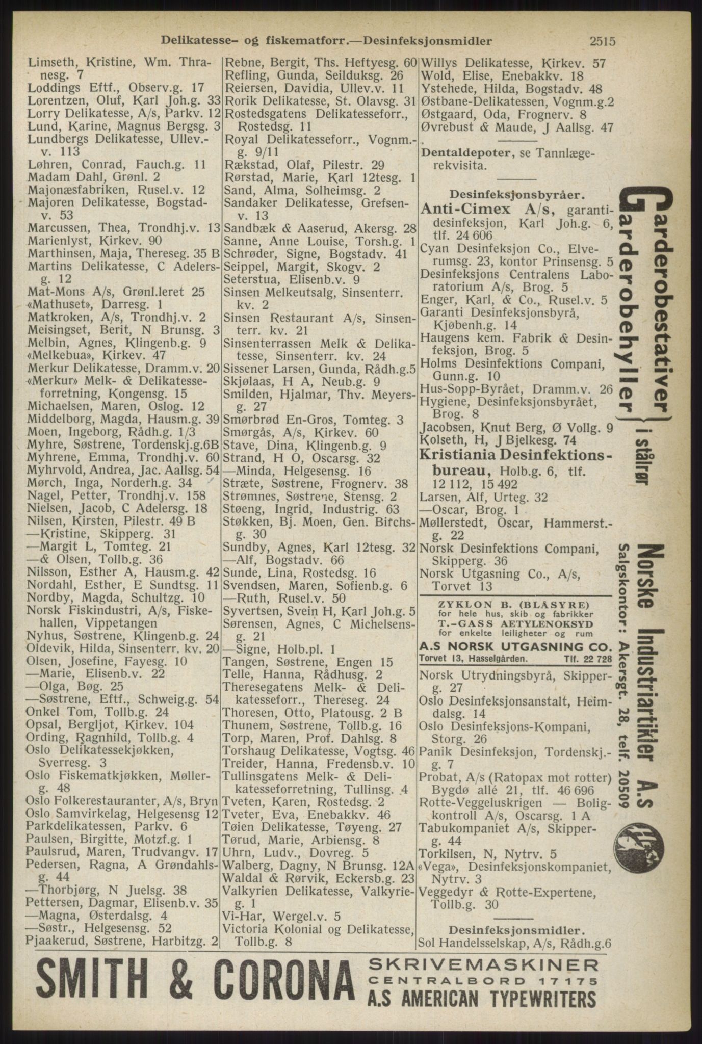 Kristiania/Oslo adressebok, PUBL/-, 1937, s. 2515