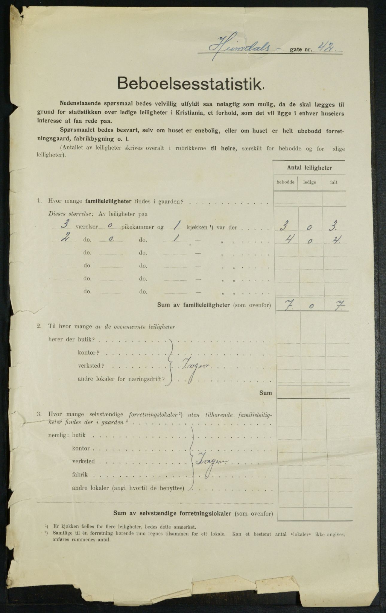 OBA, Kommunal folketelling 1.2.1914 for Kristiania, 1914, s. 37480