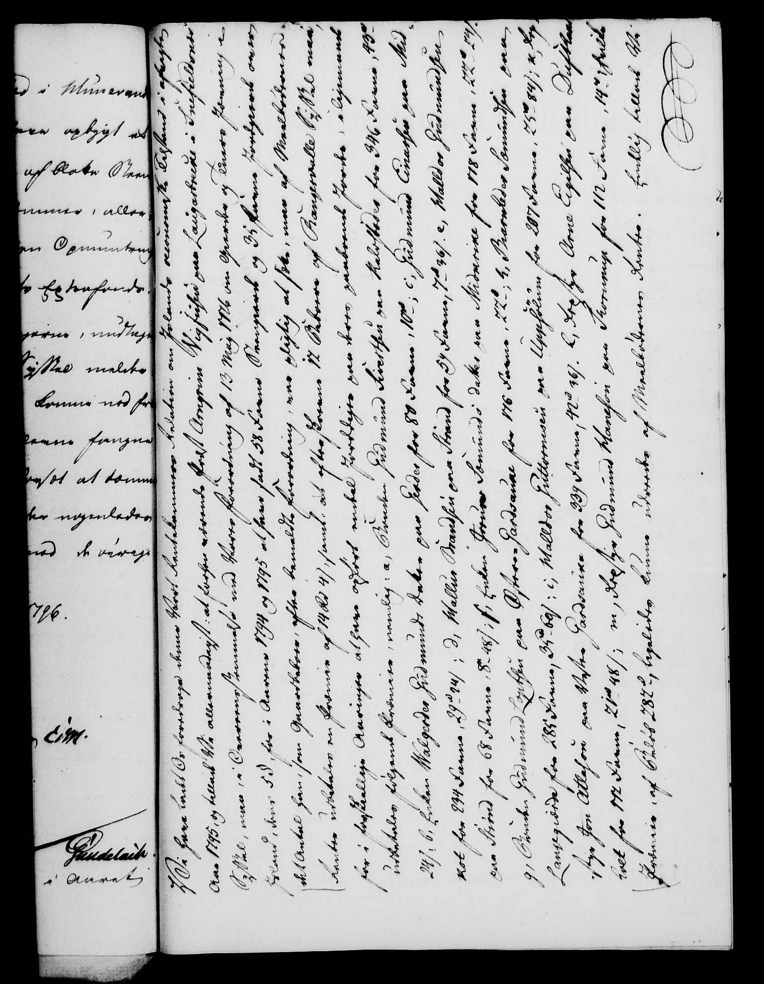 Rentekammeret, Kammerkanselliet, RA/EA-3111/G/Gf/Gfa/L0078: Norsk relasjons- og resolusjonsprotokoll (merket RK 52.78), 1796, s. 399
