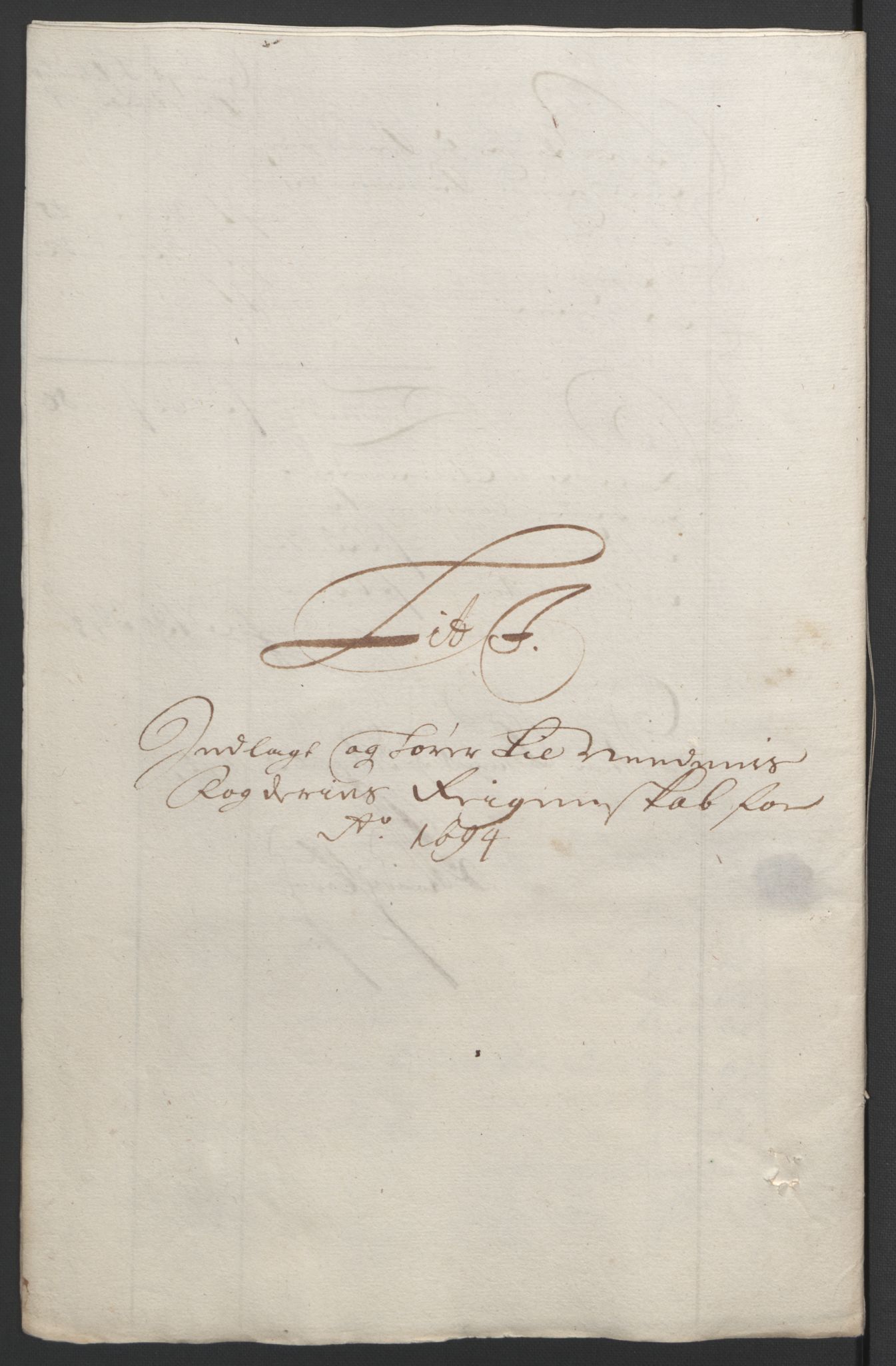 Rentekammeret inntil 1814, Reviderte regnskaper, Fogderegnskap, AV/RA-EA-4092/R39/L2312: Fogderegnskap Nedenes, 1693-1695, s. 162