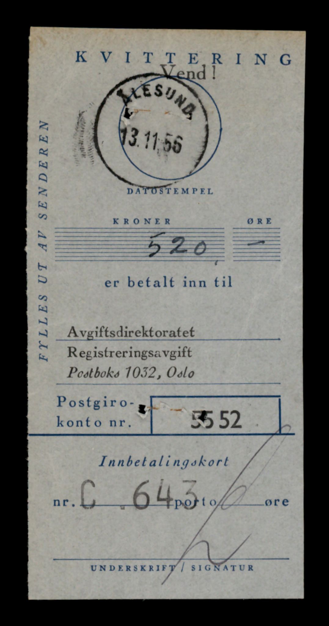 Møre og Romsdal vegkontor - Ålesund trafikkstasjon, AV/SAT-A-4099/F/Fe/L0034: Registreringskort for kjøretøy T 12500 - T 12652, 1927-1998, s. 1480