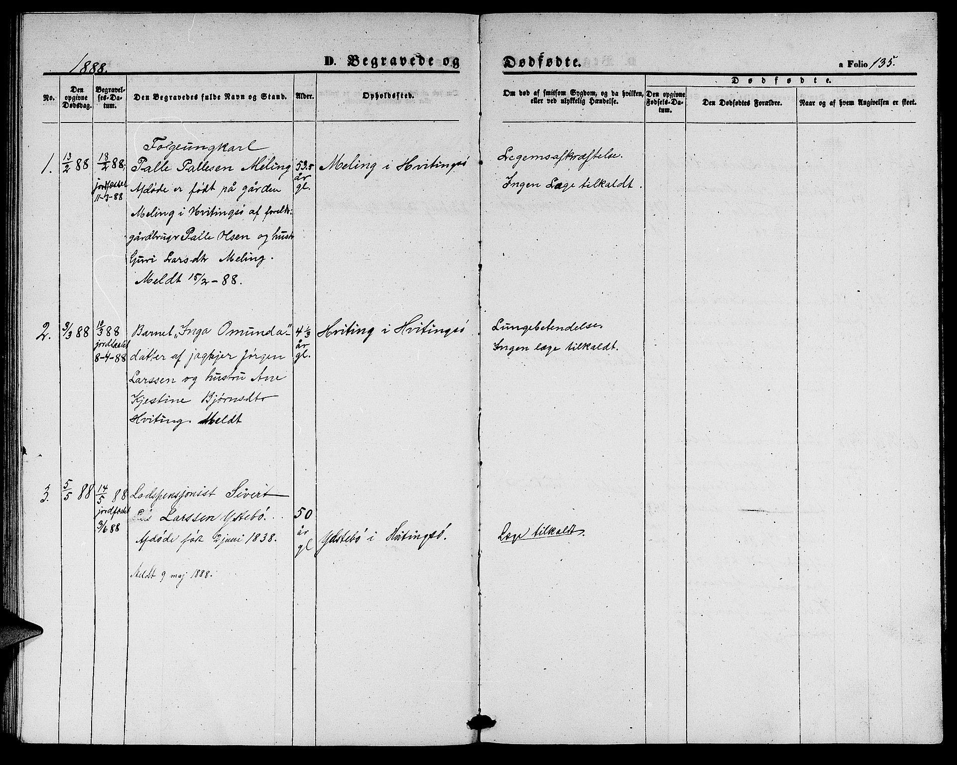 Rennesøy sokneprestkontor, AV/SAST-A -101827/H/Ha/Hab/L0003: Klokkerbok nr. B 3, 1855-1888, s. 135