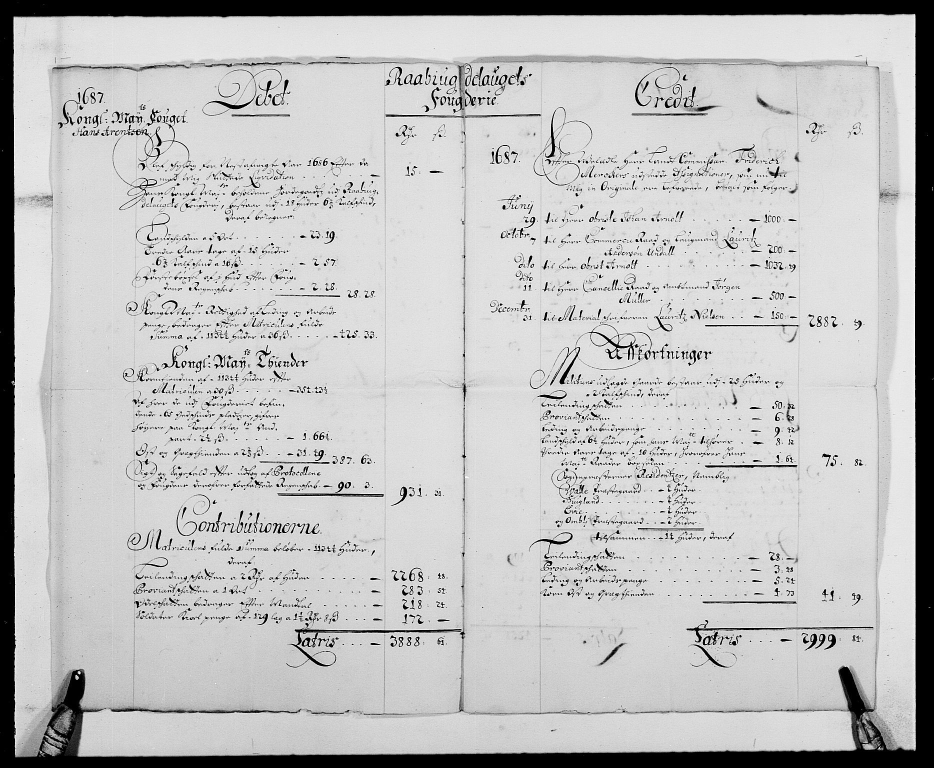 Rentekammeret inntil 1814, Reviderte regnskaper, Fogderegnskap, RA/EA-4092/R40/L2440: Fogderegnskap Råbyggelag, 1686-1687, s. 109