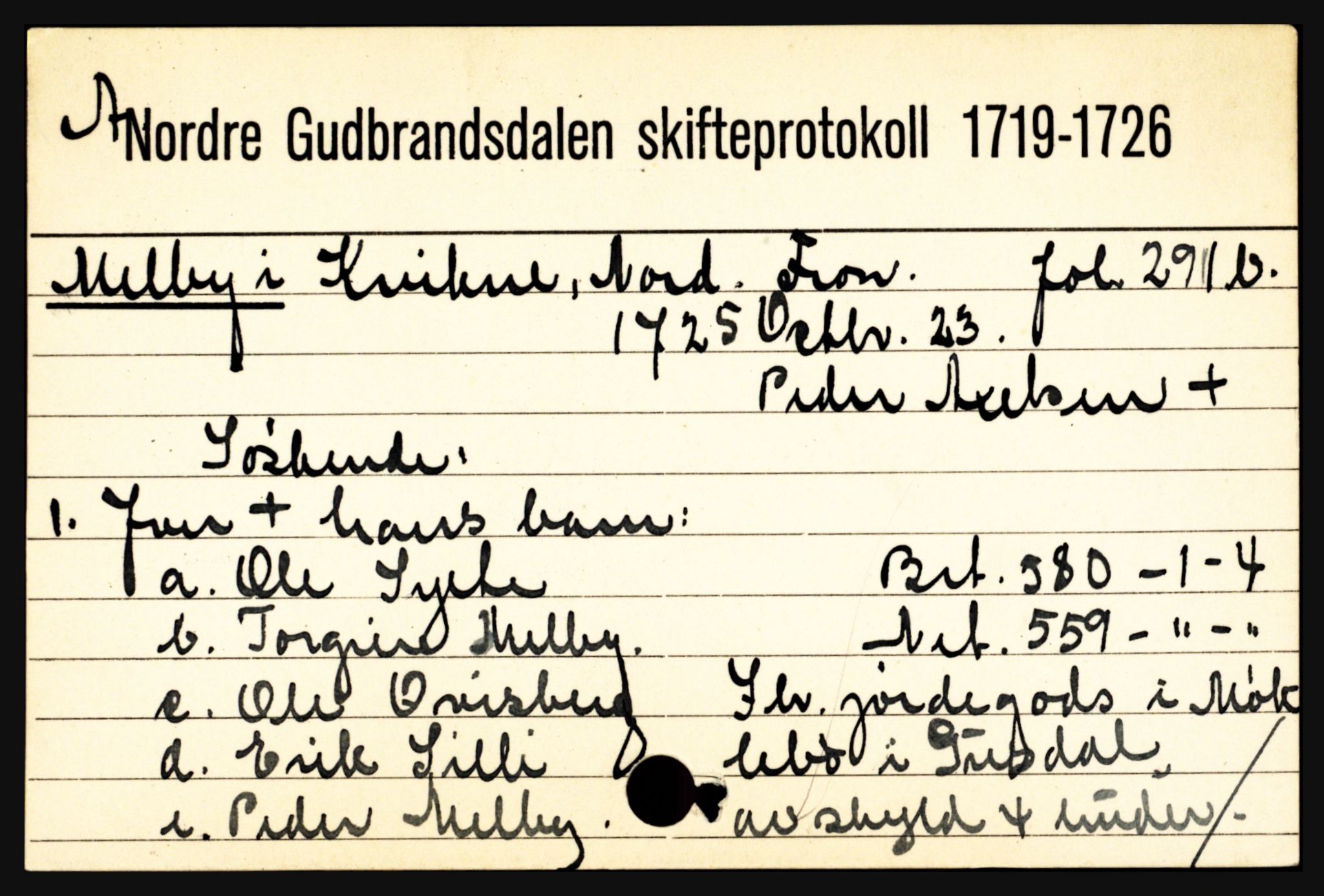 Nord-Gudbrandsdal tingrett, SAH/TING-002/J, 1658-1900, s. 9033
