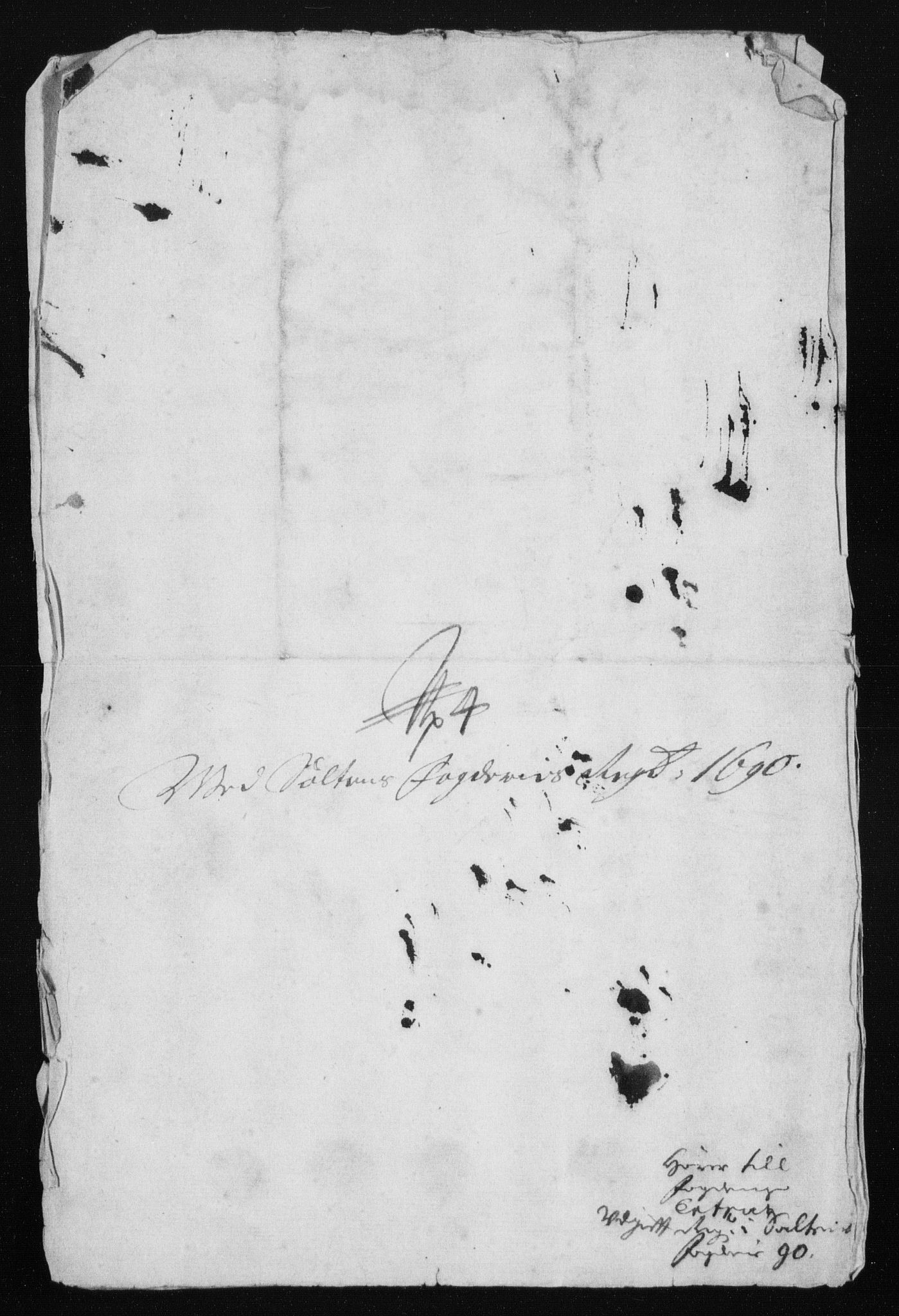 Rentekammeret inntil 1814, Reviderte regnskaper, Stiftamtstueregnskaper, Trondheim stiftamt og Nordland amt, AV/RA-EA-6044/R/Rh/L0015: Nordland amt, 1690