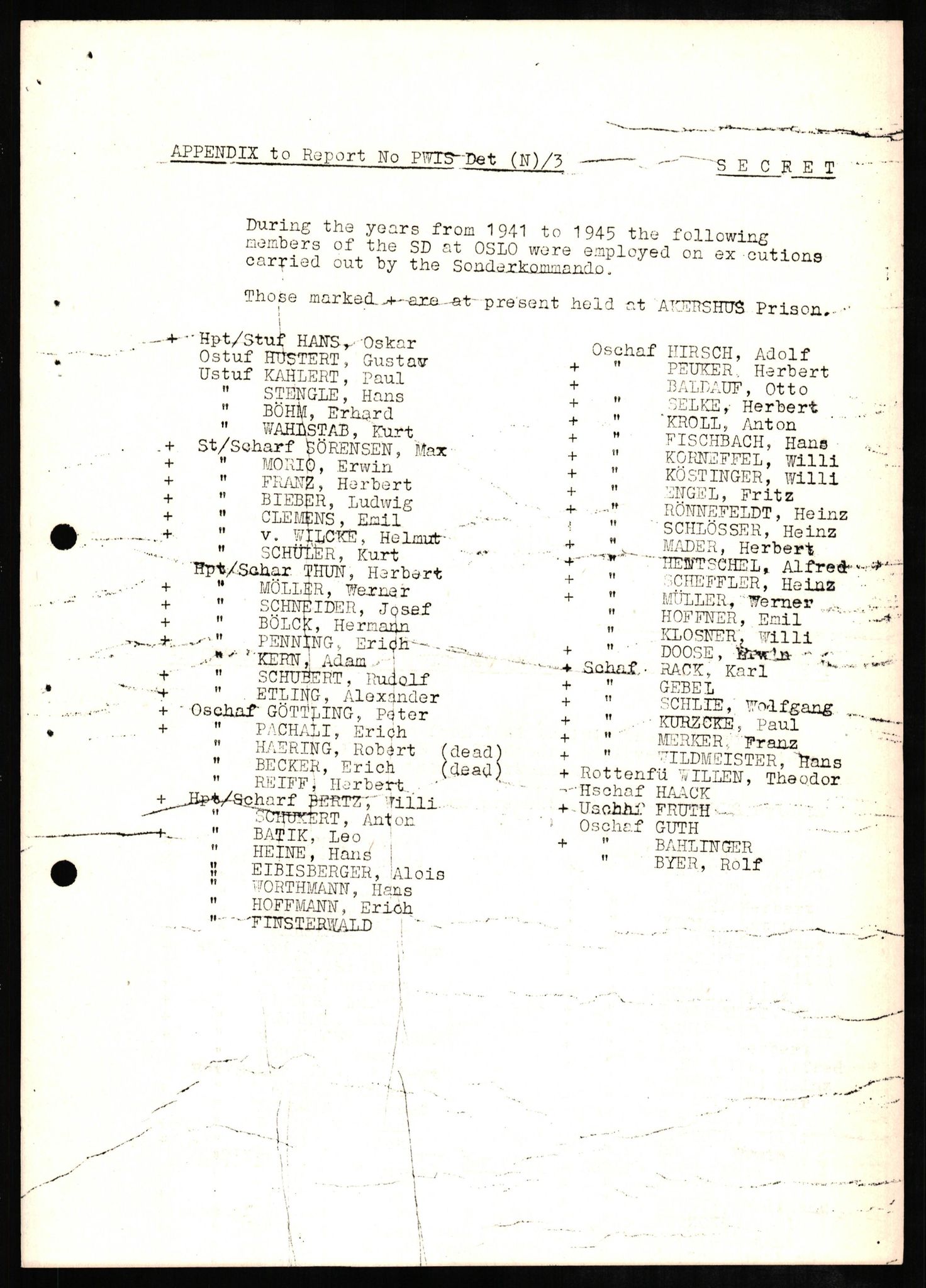 Forsvaret, Forsvarets overkommando II, AV/RA-RAFA-3915/D/Db/L0008: CI Questionaires. Tyske okkupasjonsstyrker i Norge. Tyskere., 1945-1946, s. 410