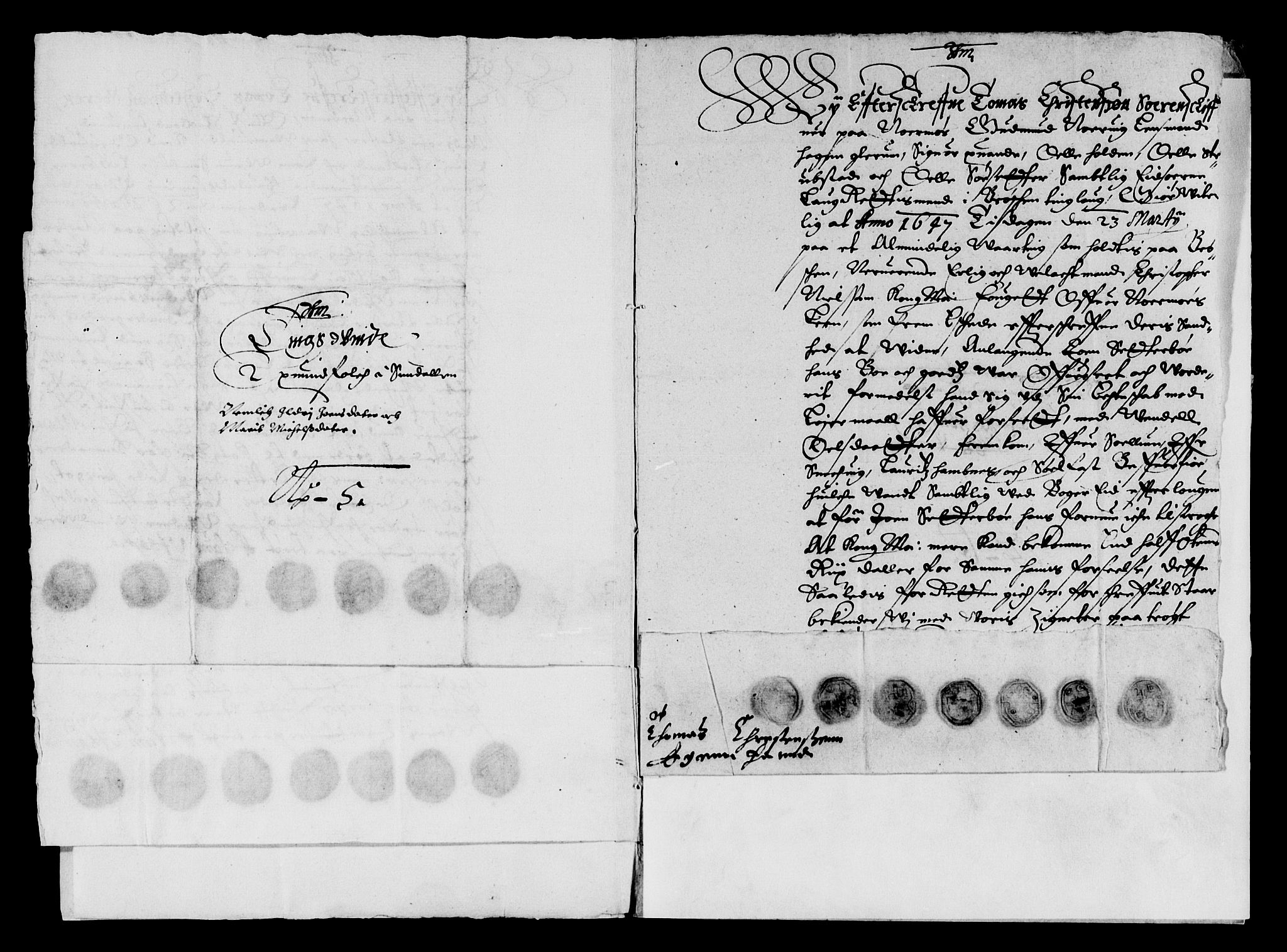 Rentekammeret inntil 1814, Reviderte regnskaper, Lensregnskaper, AV/RA-EA-5023/R/Rb/Rbw/L0086: Trondheim len, 1645-1647