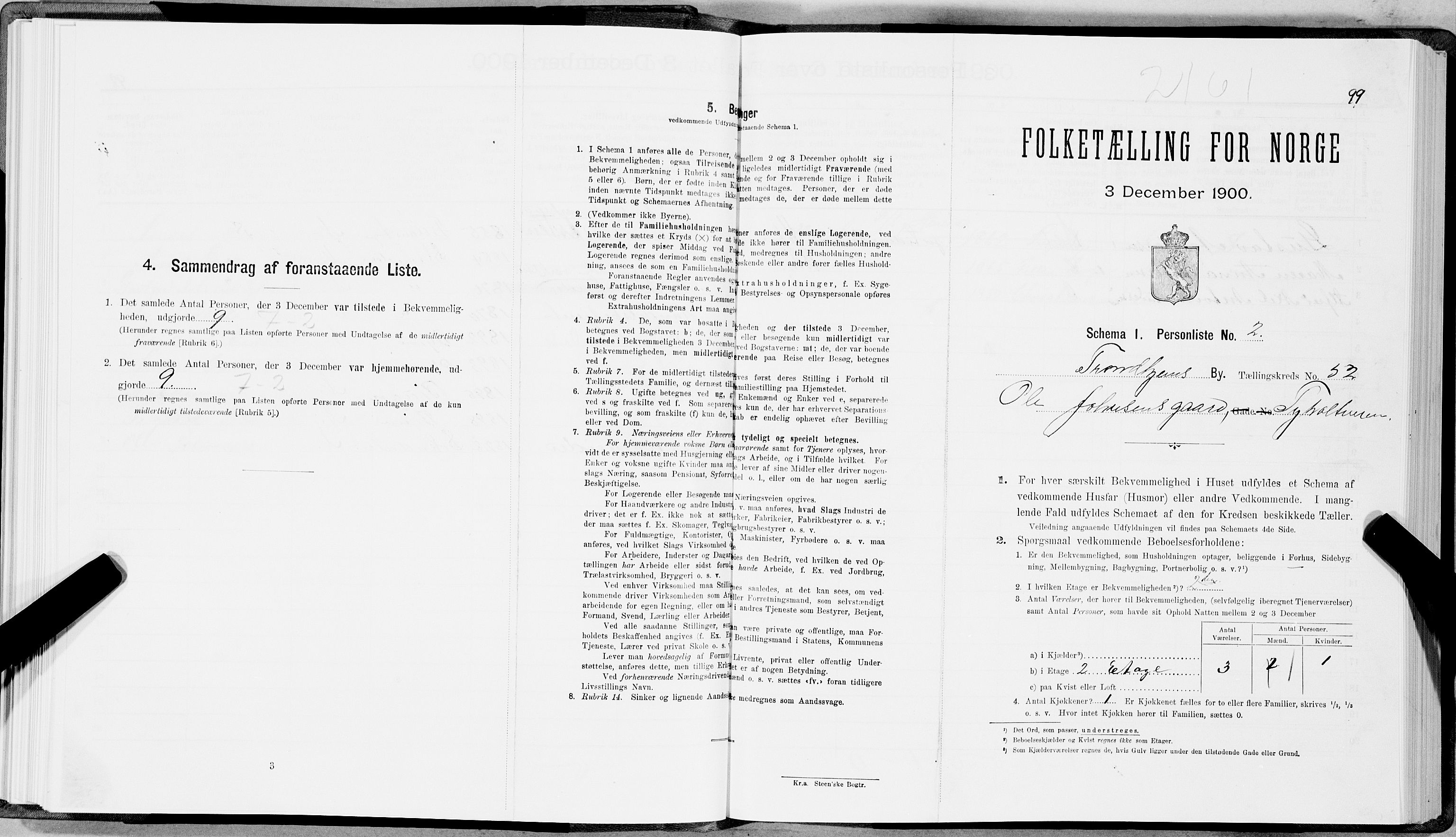 SAT, Folketelling 1900 for 1601 Trondheim kjøpstad, 1900, s. 8818