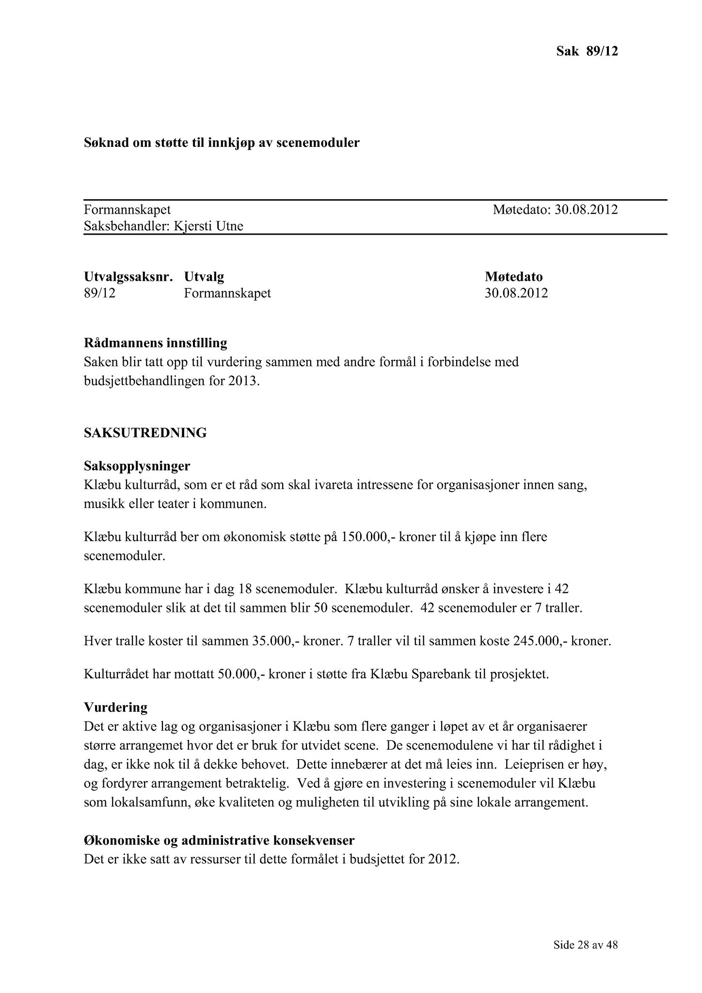 Klæbu Kommune, TRKO/KK/02-FS/L005: Formannsskapet - Møtedokumenter, 2012, s. 1808