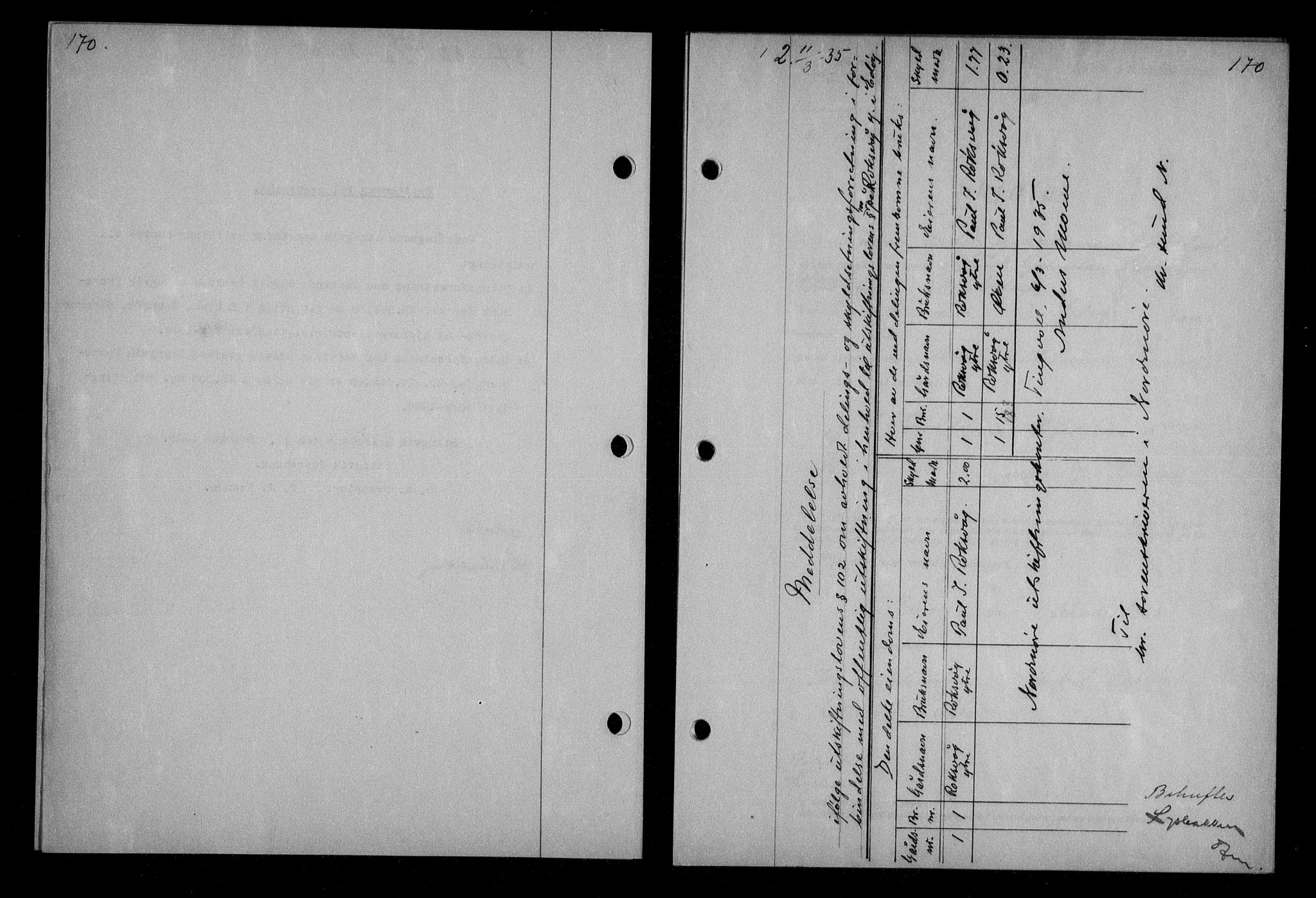 Nordmøre sorenskriveri, SAT/A-4132/1/2/2Ca/L0084: Pantebok nr. 74, 1935-1935, Tingl.dato: 11.03.1935