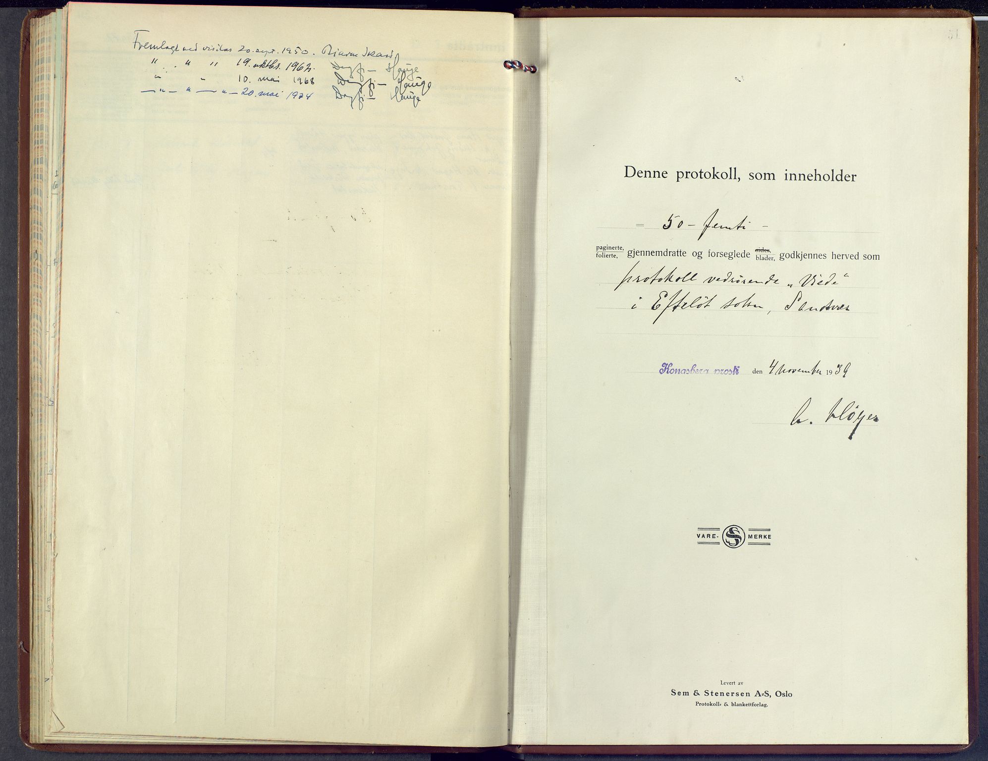 Sandsvær kirkebøker, AV/SAKO-A-244/F/Fb/L0004: Ministerialbok nr. II 4, 1939-1971