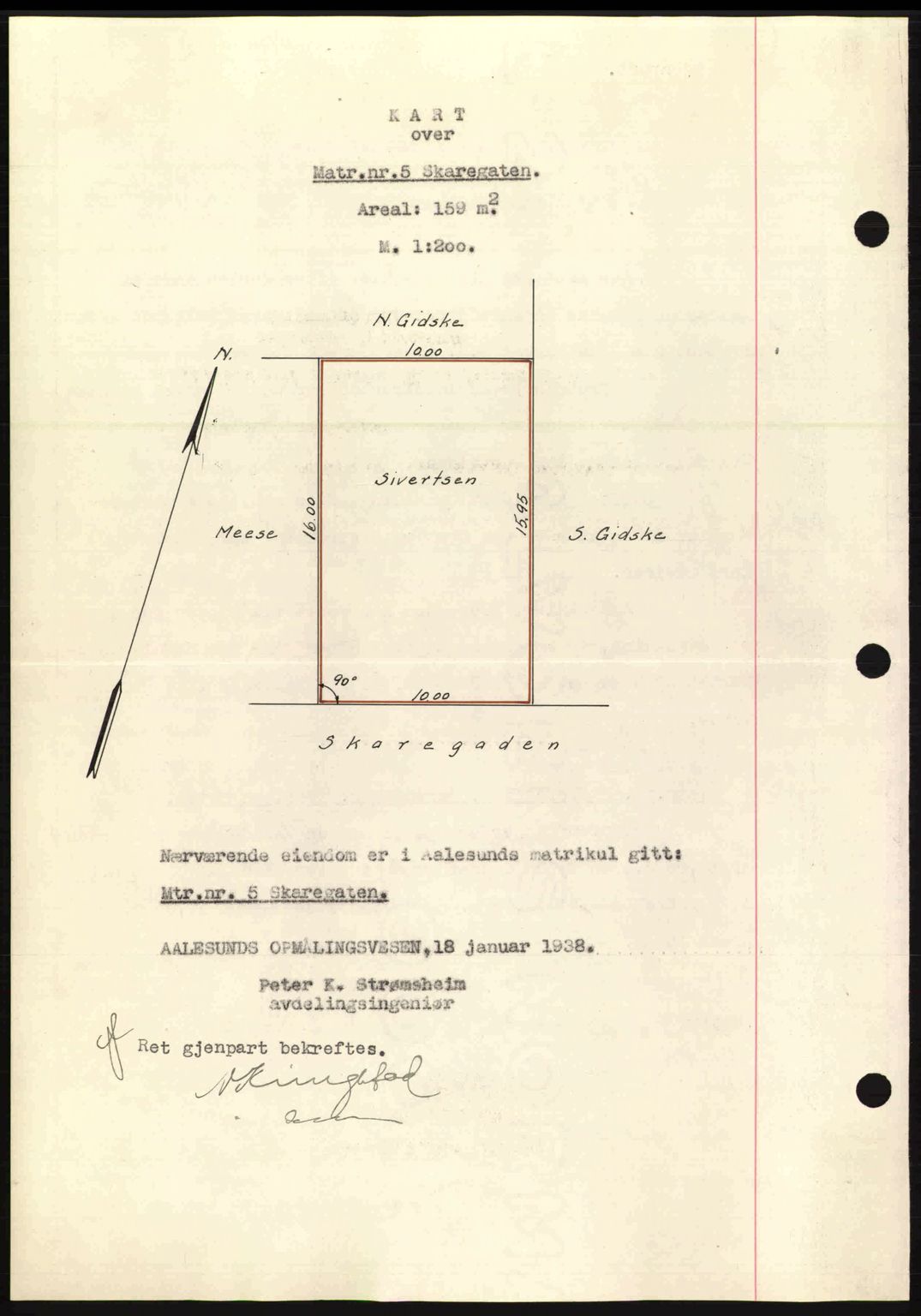 Ålesund byfogd, AV/SAT-A-4384: Pantebok nr. 34 II, 1938-1940, Dagboknr: 827/1938