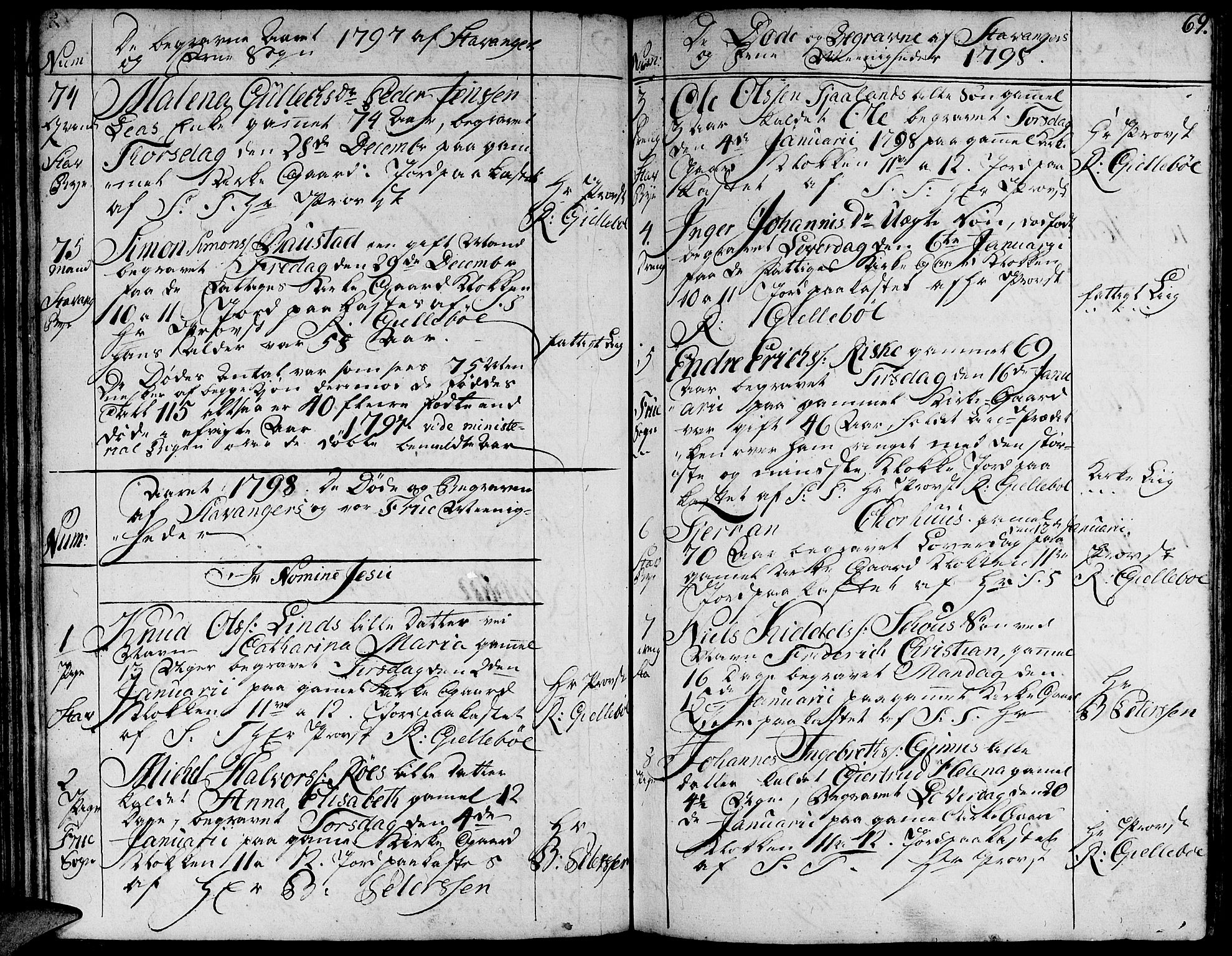 Domkirken sokneprestkontor, SAST/A-101812/001/30/30BA/L0007: Ministerialbok nr. A 7, 1789-1815, s. 69
