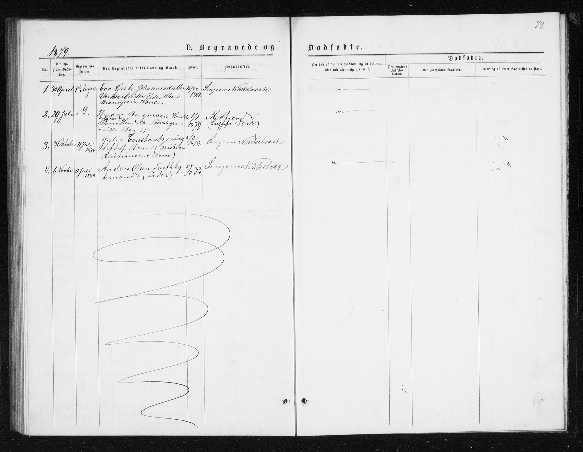 Berg sokneprestkontor, AV/SATØ-S-1318/G/Ga/Gab/L0016klokker: Klokkerbok nr. 16, 1877-1880, s. 79