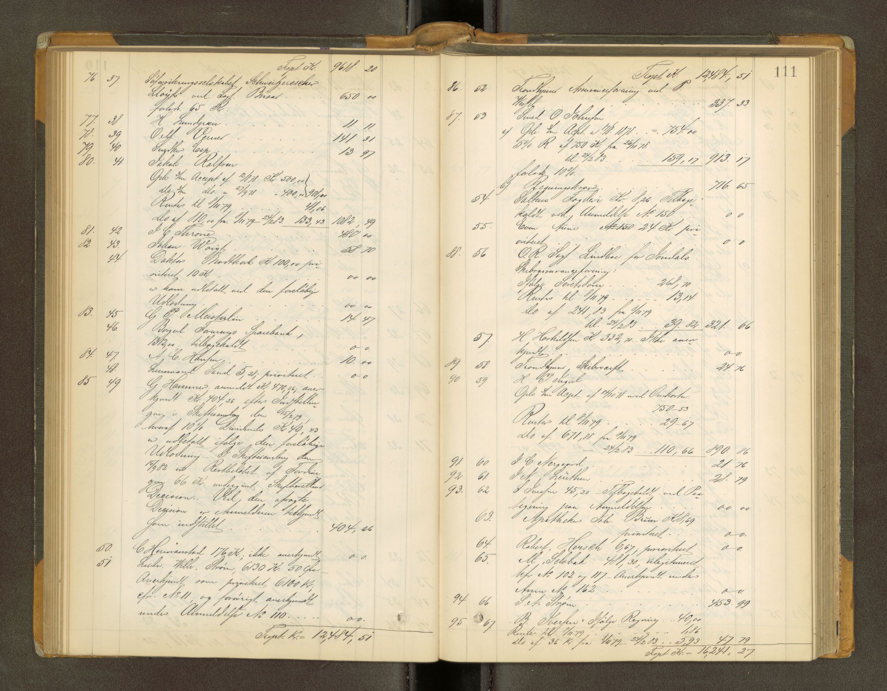 Trondheim byfogd, AV/SAT-A-0003/1/3/3A/L0033: Skifteutlodningsprotokoll - 4/2-7/6. (m/ register), 1882-1884, s. 111