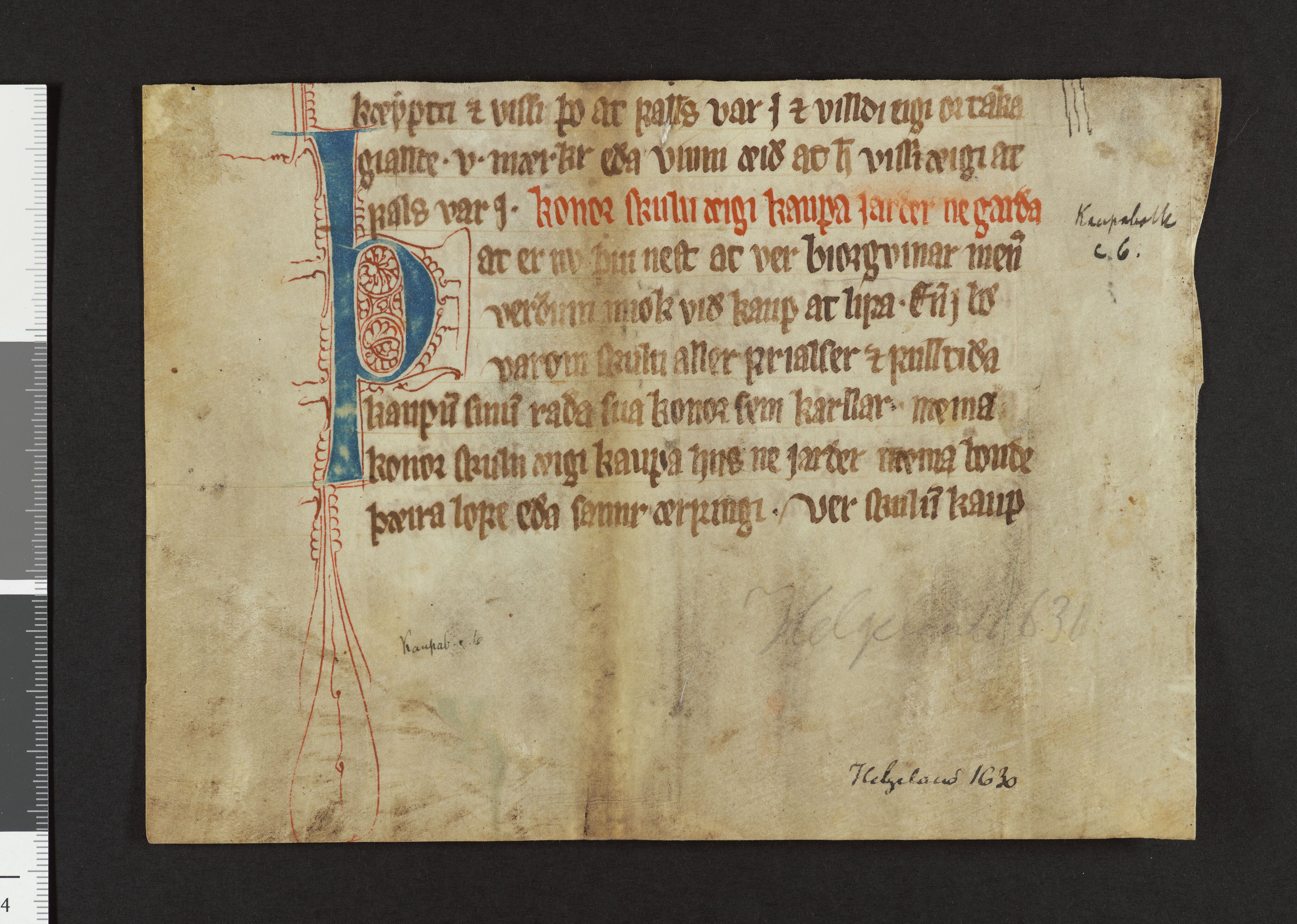 Riksarkivets diplomsamling, AV/RA-EA-5965/F26/L0002: Norrøne membranfragmenter bestand 2-9 (10), 1100-1536, s. 151