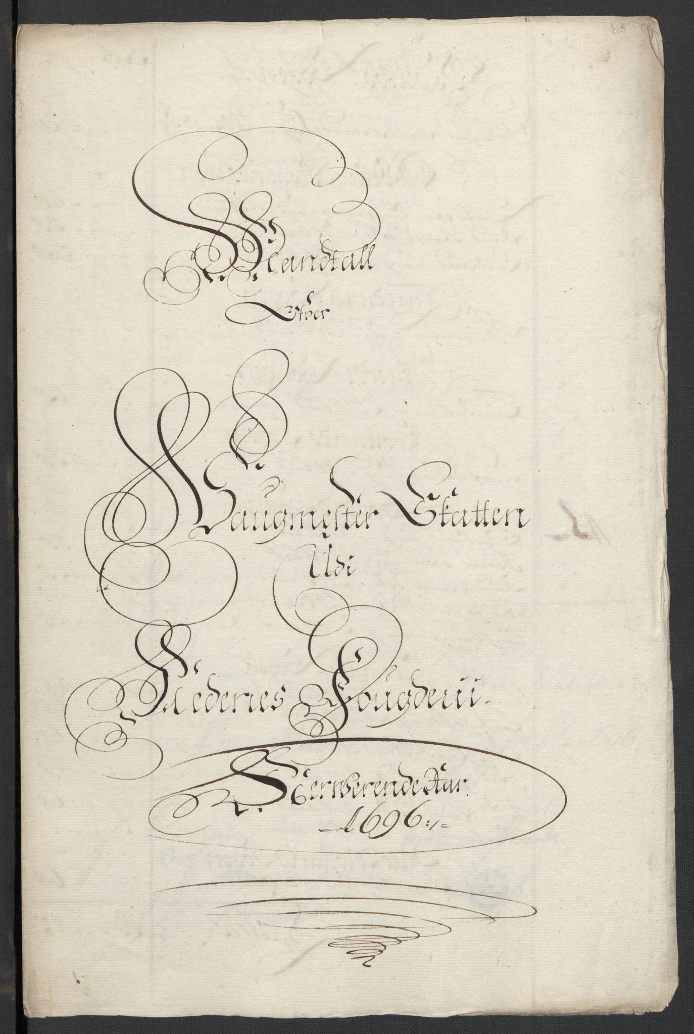 Rentekammeret inntil 1814, Reviderte regnskaper, Fogderegnskap, RA/EA-4092/R39/L2313: Fogderegnskap Nedenes, 1696-1697, s. 33