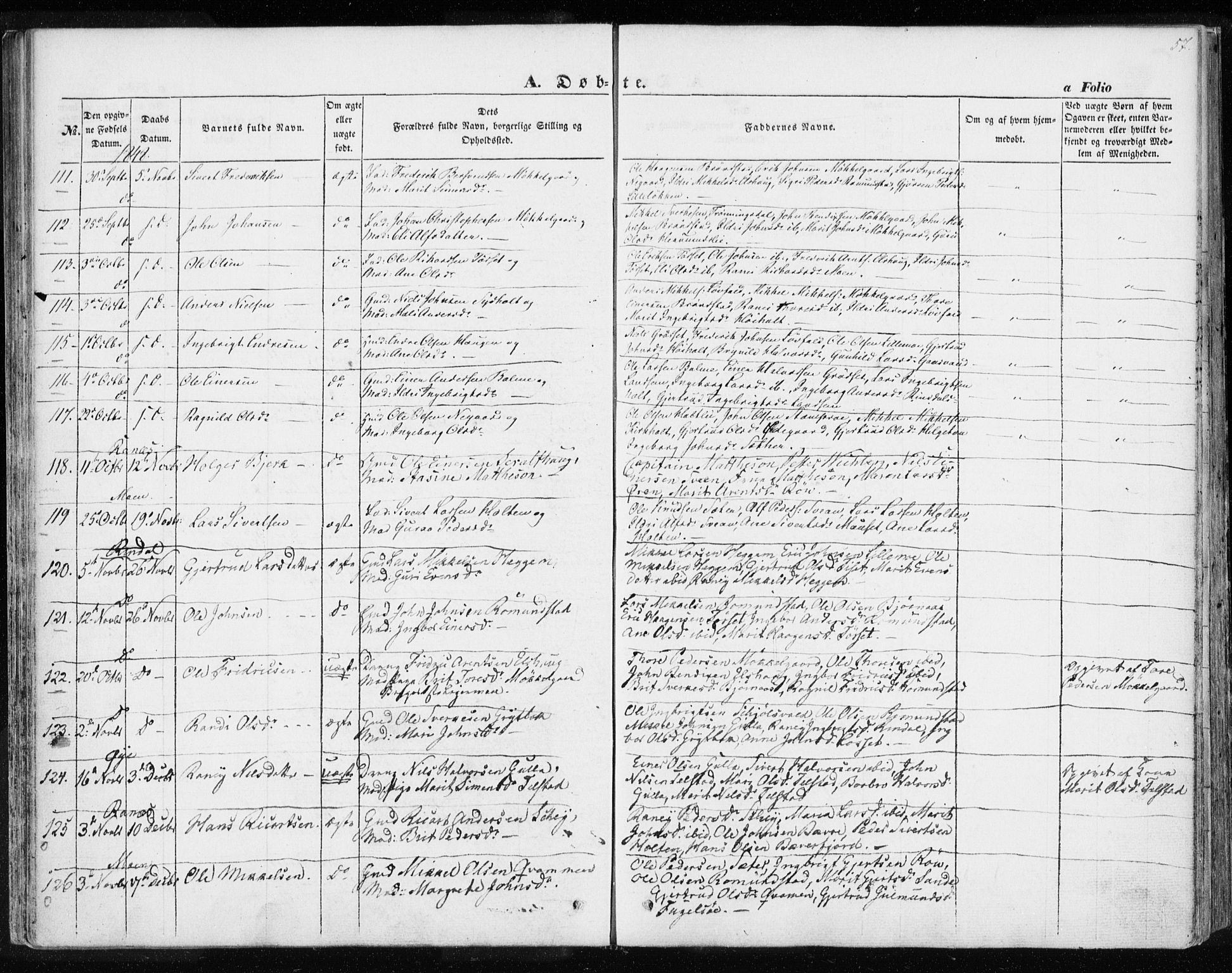 Ministerialprotokoller, klokkerbøker og fødselsregistre - Møre og Romsdal, AV/SAT-A-1454/595/L1043: Ministerialbok nr. 595A05, 1843-1851, s. 57