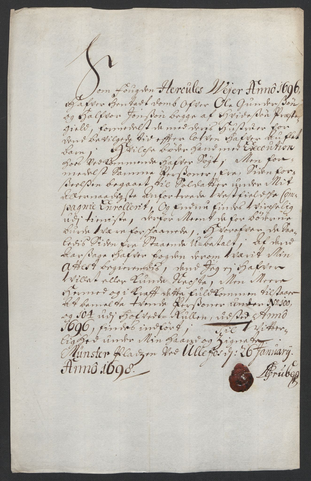 Rentekammeret inntil 1814, Reviderte regnskaper, Fogderegnskap, RA/EA-4092/R36/L2097: Fogderegnskap Øvre og Nedre Telemark og Bamble, 1697, s. 212