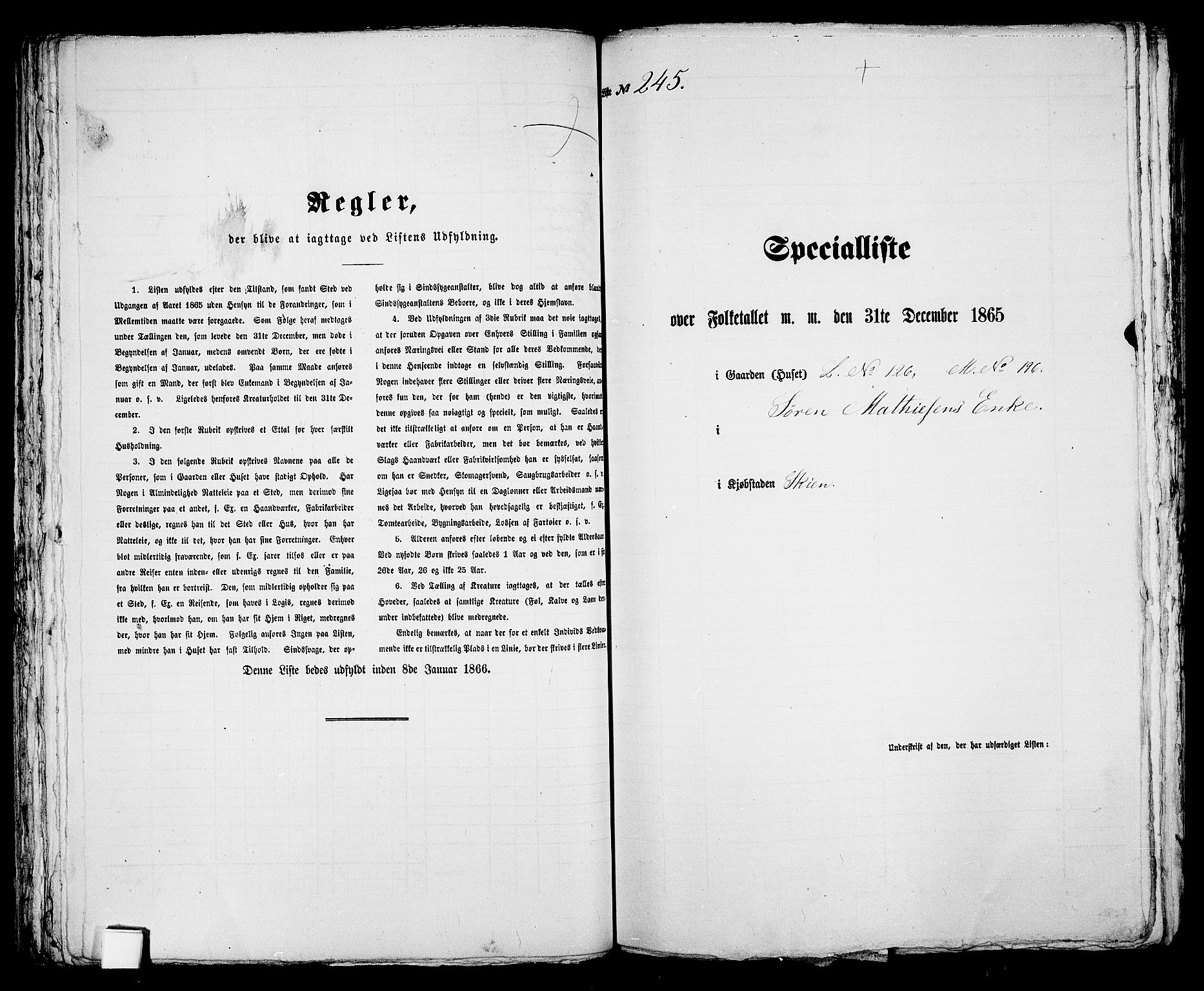 RA, Folketelling 1865 for 0806P Skien prestegjeld, 1865, s. 504