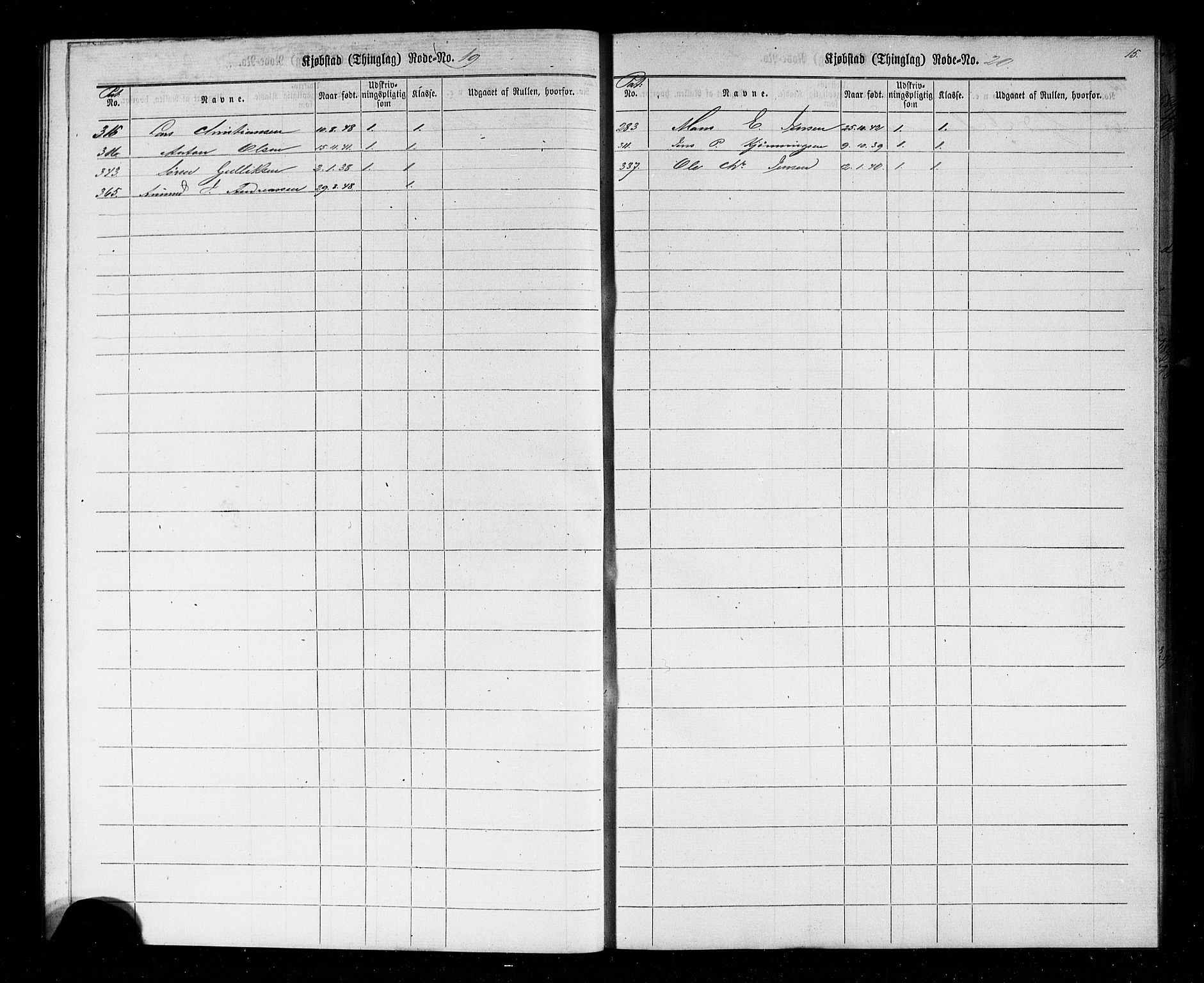Fredrikstad mønstringskontor, AV/SAO-A-10569b/F/Fc/Fcc/L0002: Utskrivningsregisterrulle, 1880, s. 16