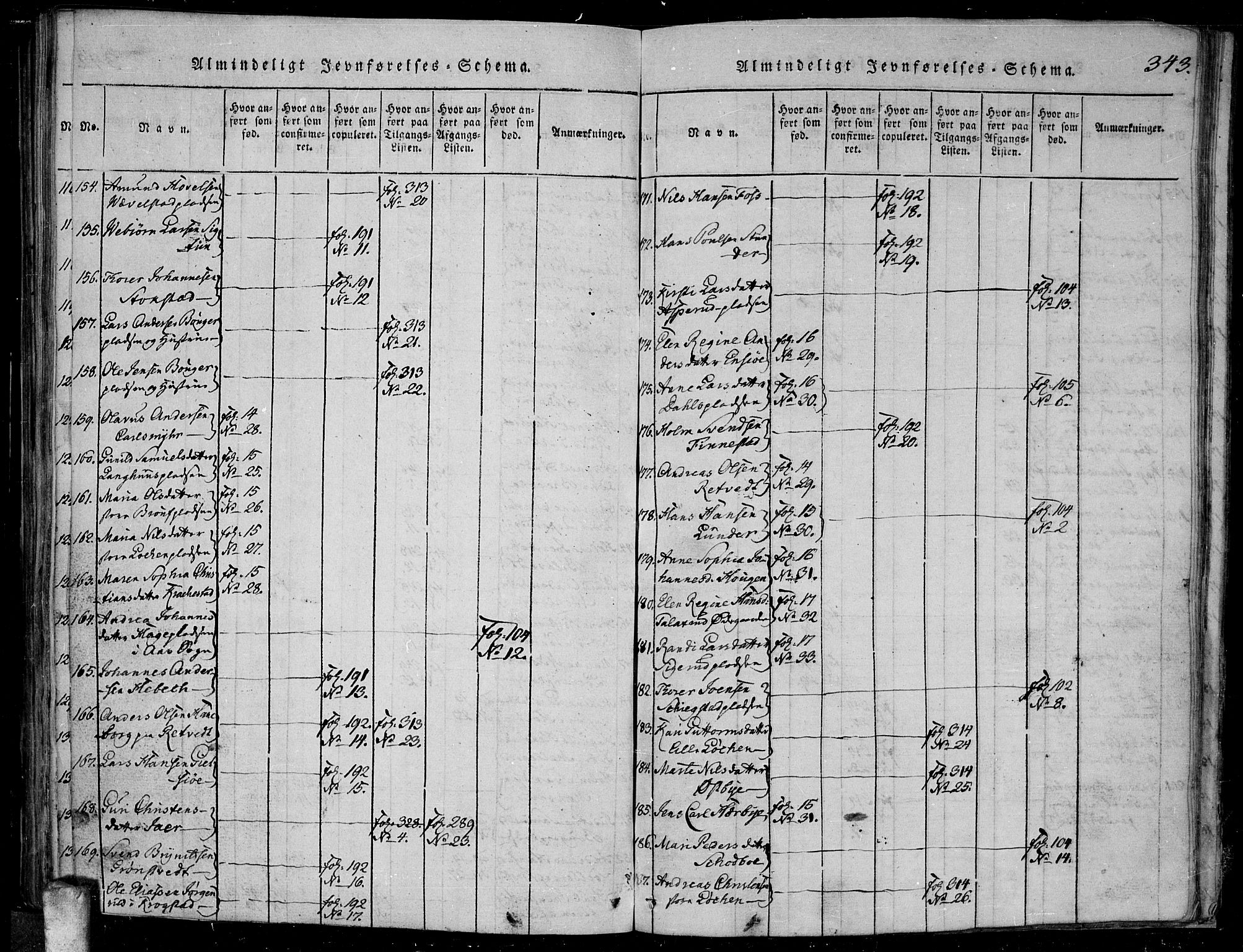 Kråkstad prestekontor Kirkebøker, AV/SAO-A-10125a/F/Fa/L0003: Ministerialbok nr. I 3, 1813-1824, s. 343