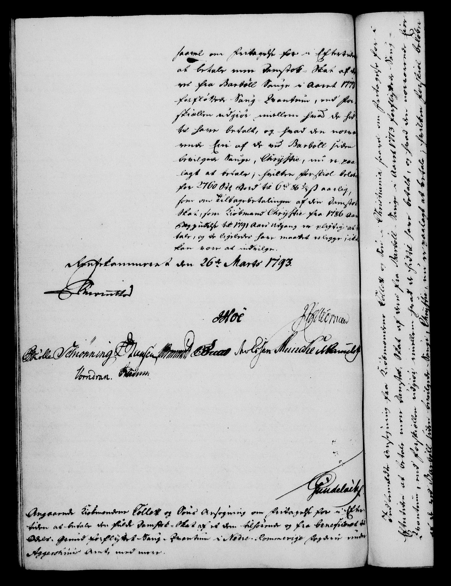 Rentekammeret, Kammerkanselliet, RA/EA-3111/G/Gf/Gfa/L0075: Norsk relasjons- og resolusjonsprotokoll (merket RK 52.75), 1793, s. 109