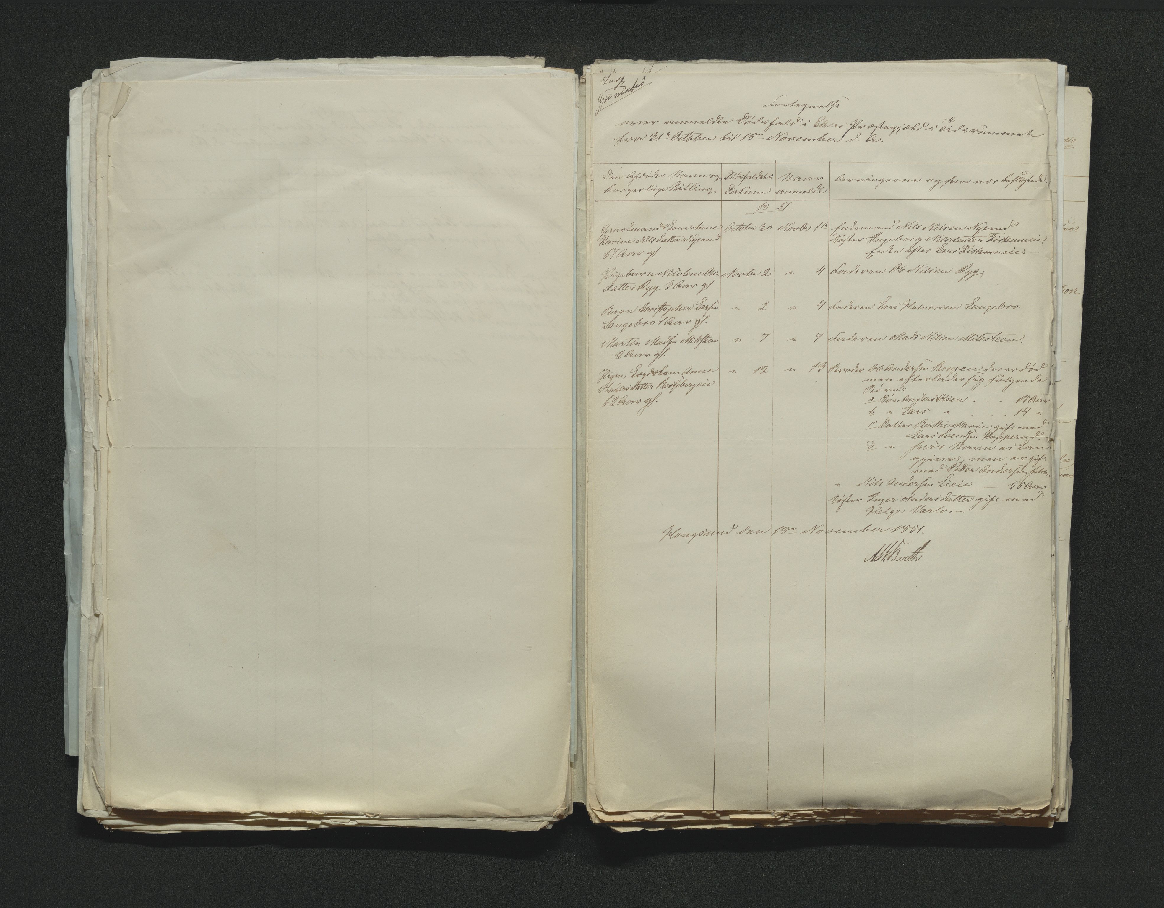 Eiker, Modum og Sigdal sorenskriveri, AV/SAKO-A-123/H/Ha/Hab/L0008: Dødsfallsmeldinger, 1850-1853