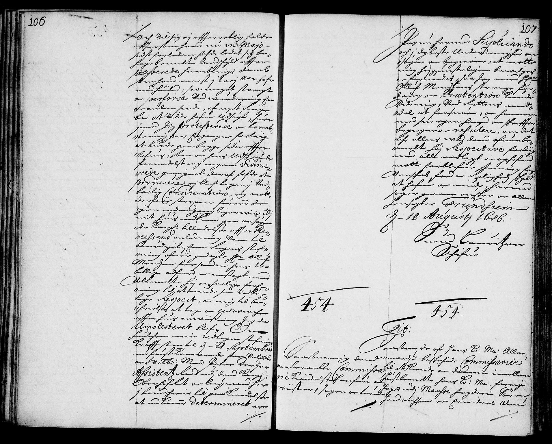 Stattholderembetet 1572-1771, AV/RA-EA-2870/Ae/L0003: Supplikasjons- og resolusjonsprotokoll, 1686-1687, s. 106-107