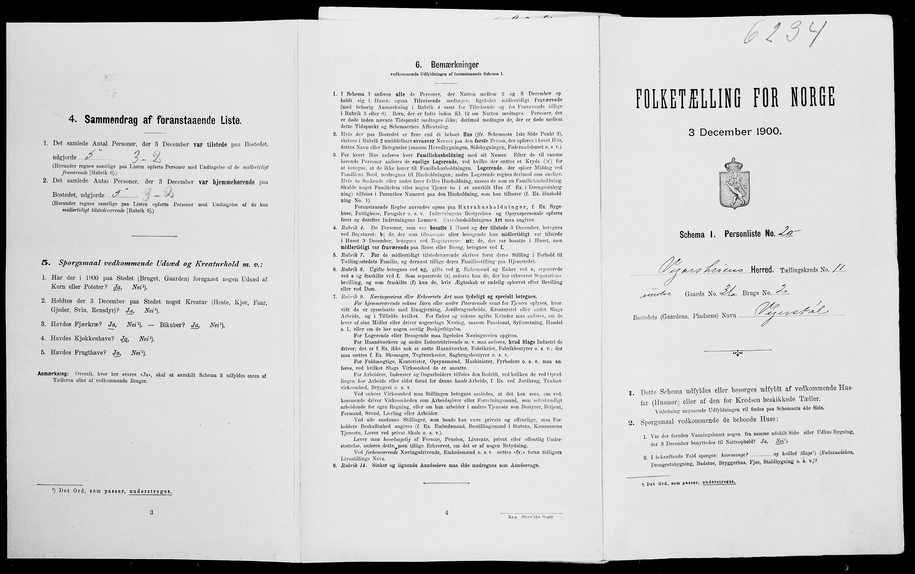 SAK, Folketelling 1900 for 0912 Vegårshei herred, 1900, s. 594