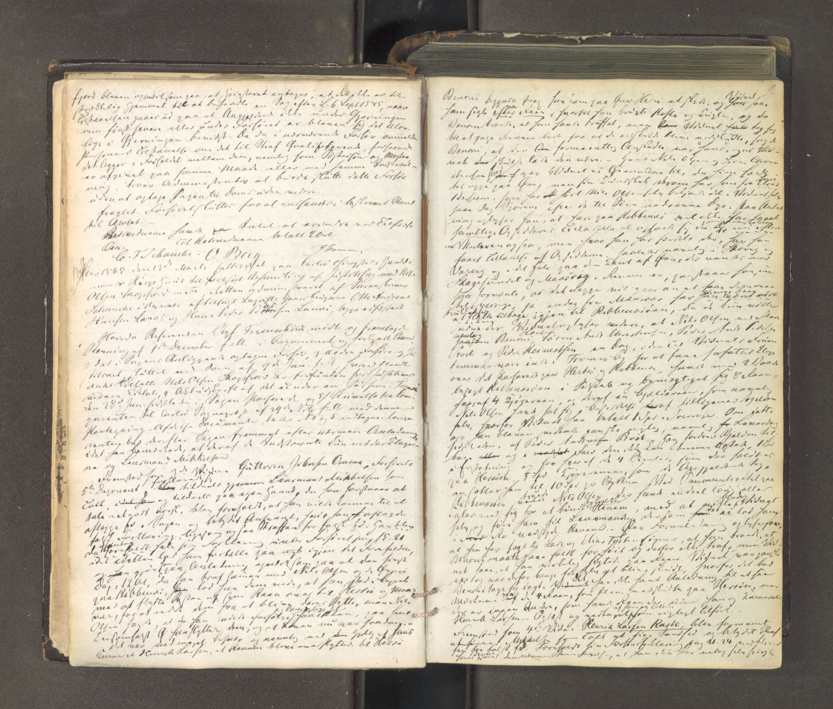 Tromsø sorenskriveri 1855-, AV/SATØ-S-0050/F/Fe/L0127: Ekstrarettsprotokoll med register, 1864-1870, s. 8b-9a