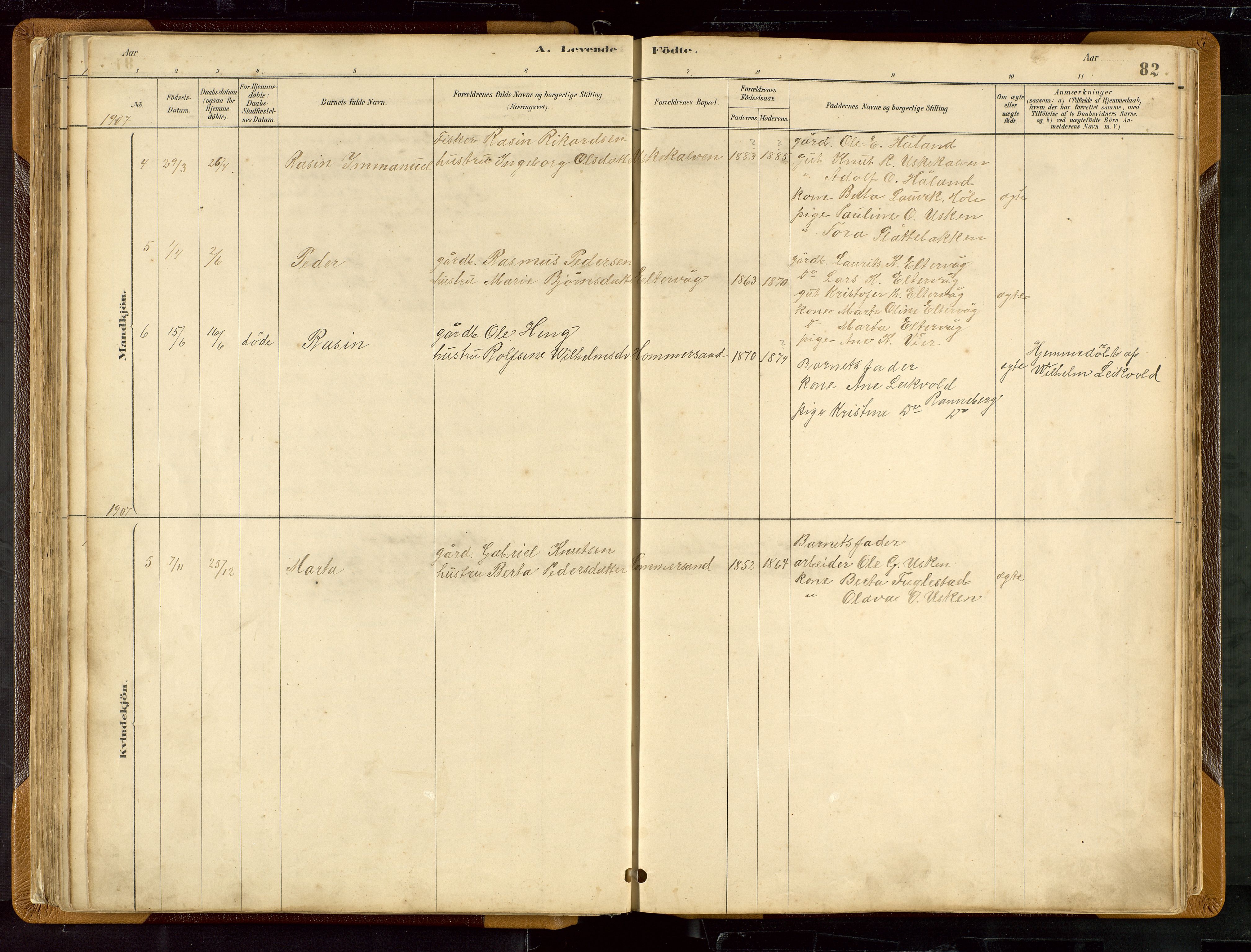 Hetland sokneprestkontor, AV/SAST-A-101826/30/30BB/L0007: Klokkerbok nr. B 7, 1878-1910, s. 82