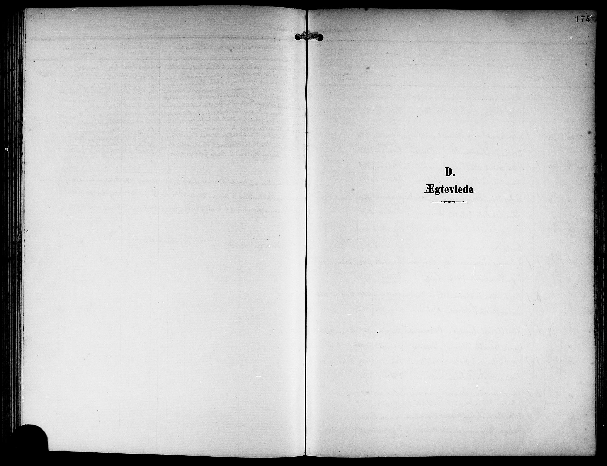 Hamre sokneprestembete, SAB/A-75501/H/Ha/Hab: Klokkerbok nr. B 4, 1898-1919, s. 174