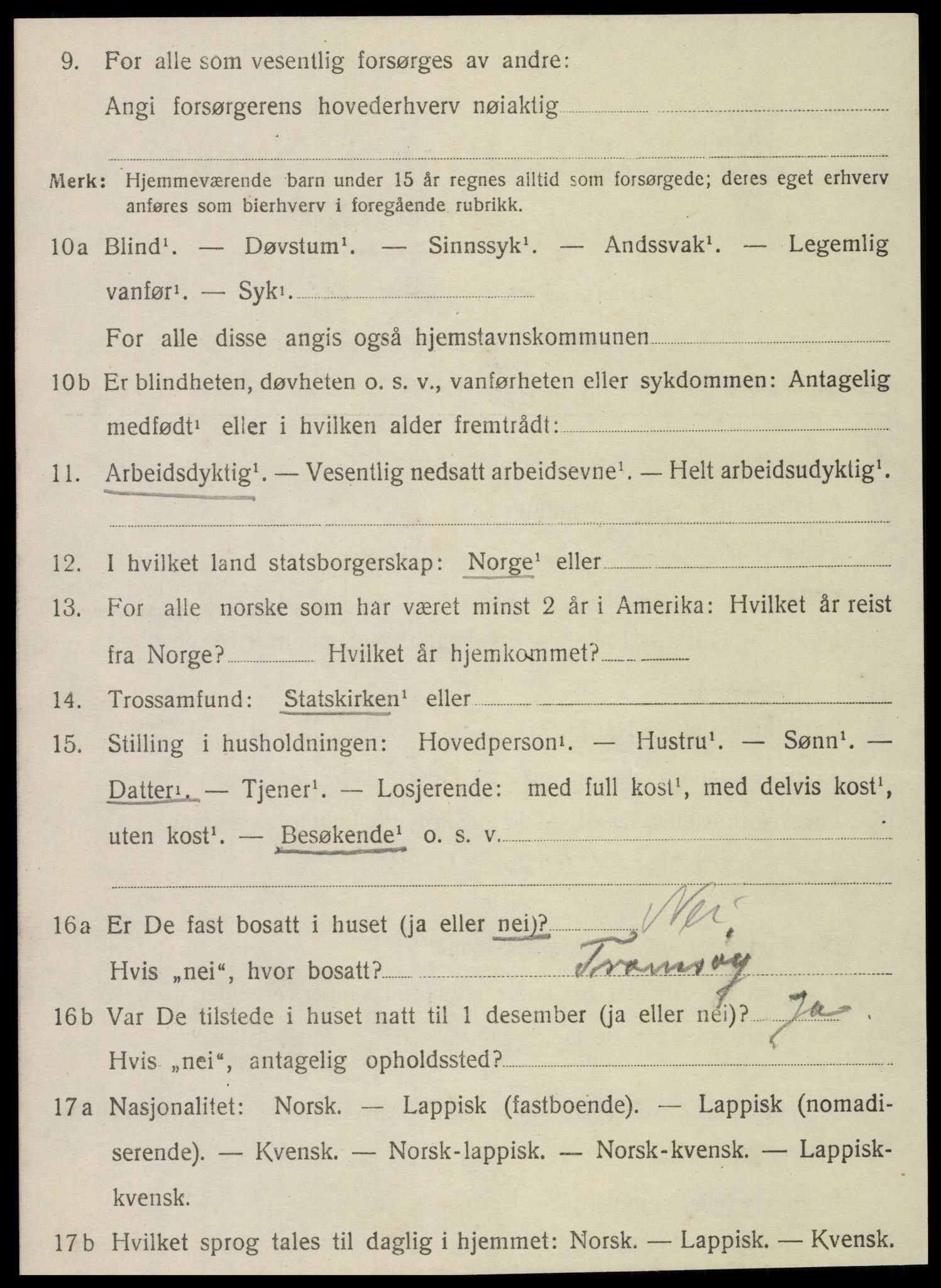 SAT, Folketelling 1920 for 1822 Leirfjord herred, 1920, s. 2496