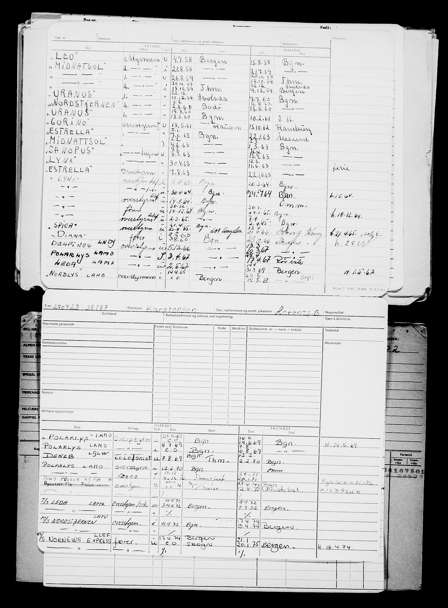 Direktoratet for sjømenn, AV/RA-S-3545/G/Gb/L0223: Hovedkort, 1923, s. 422