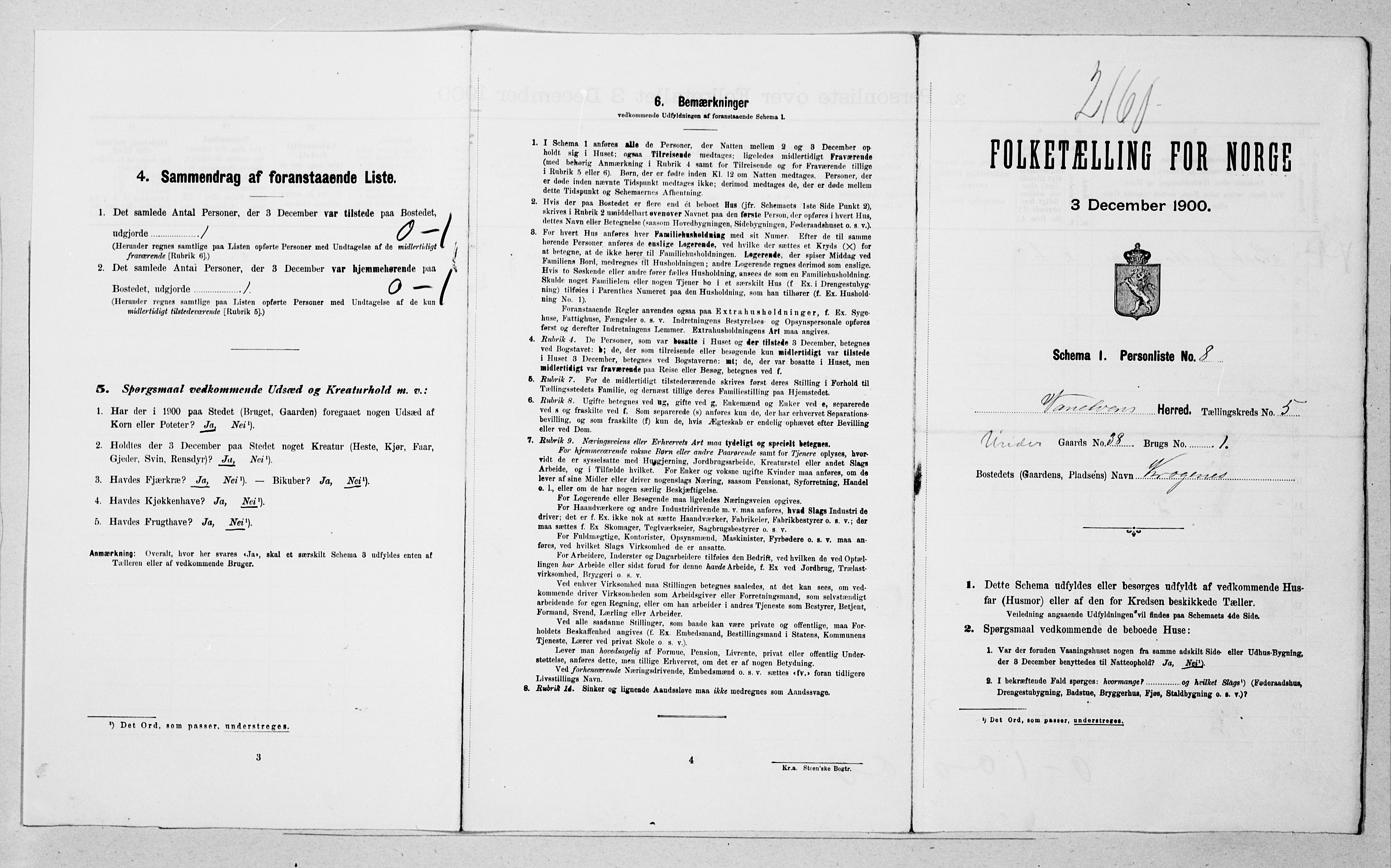 SAT, Folketelling 1900 for 1511 Vanylven herred, 1900, s. 420
