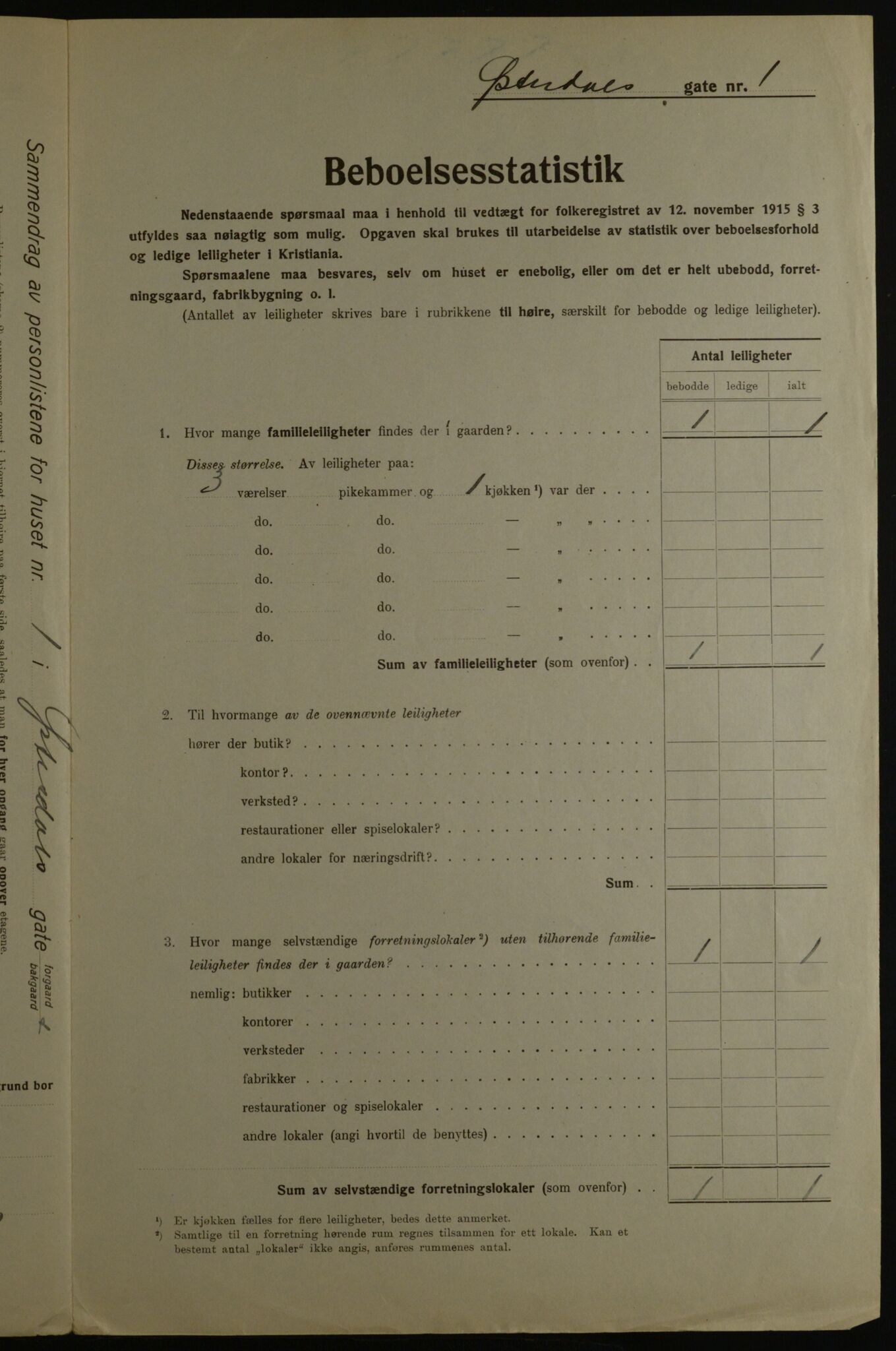 OBA, Kommunal folketelling 1.12.1923 for Kristiania, 1923, s. 142175