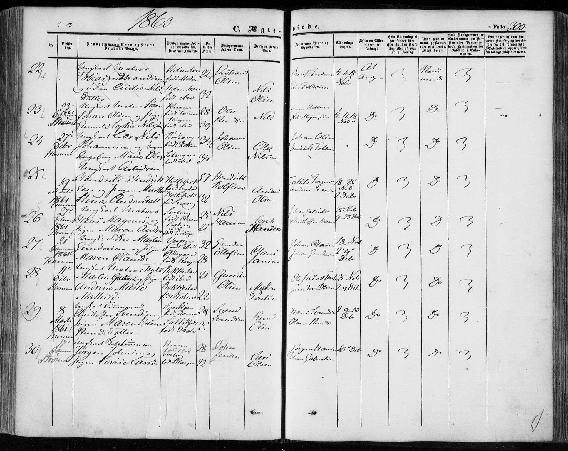 Hurum kirkebøker, AV/SAKO-A-229/F/Fa/L0011: Ministerialbok nr. 11, 1847-1860, s. 300